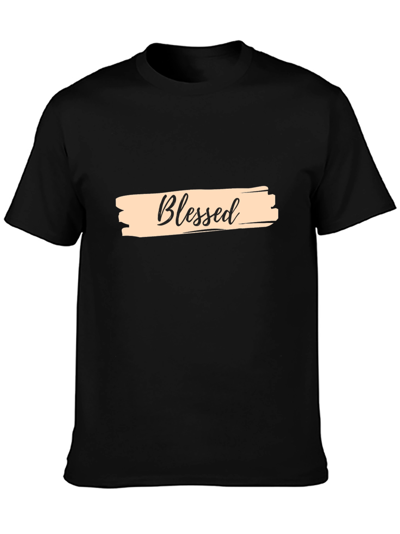 Black Blessed Graphic T-Shirt - Stylish & Comfortable view 3