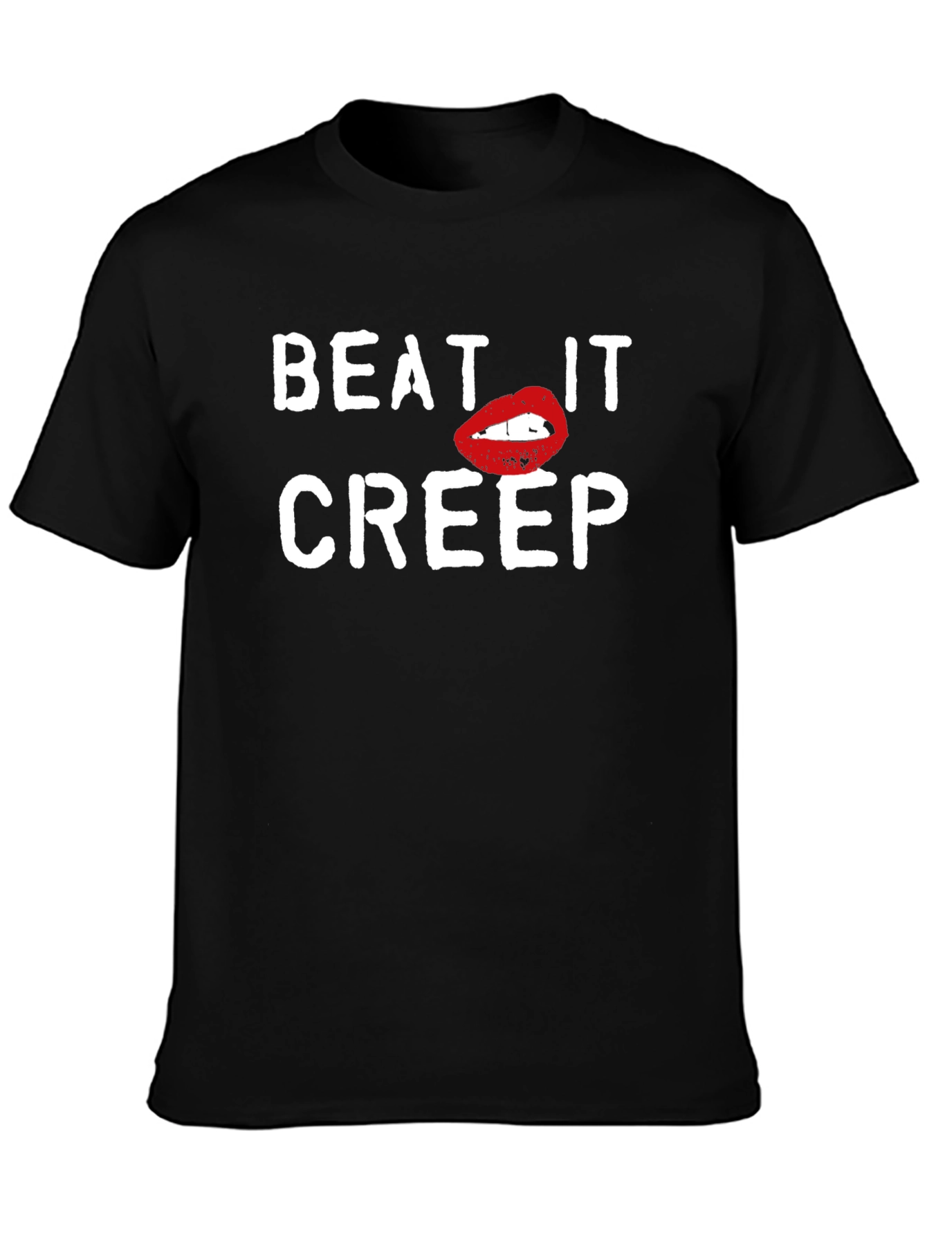 Black Beat It Creep Graphic T-Shirt view 3