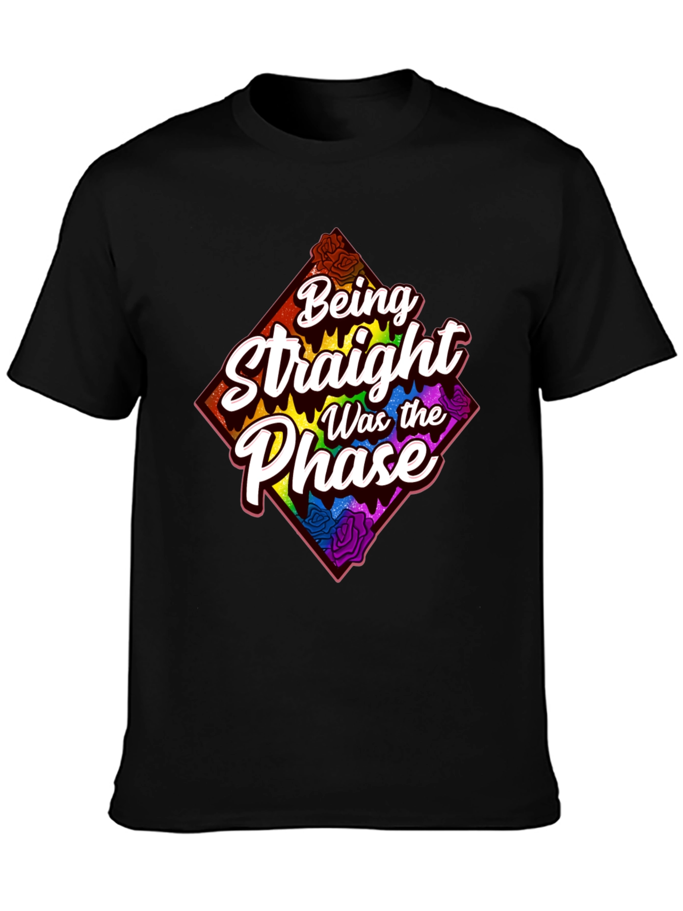 Black Being Straight Was the Phase Graphic Tee view 3