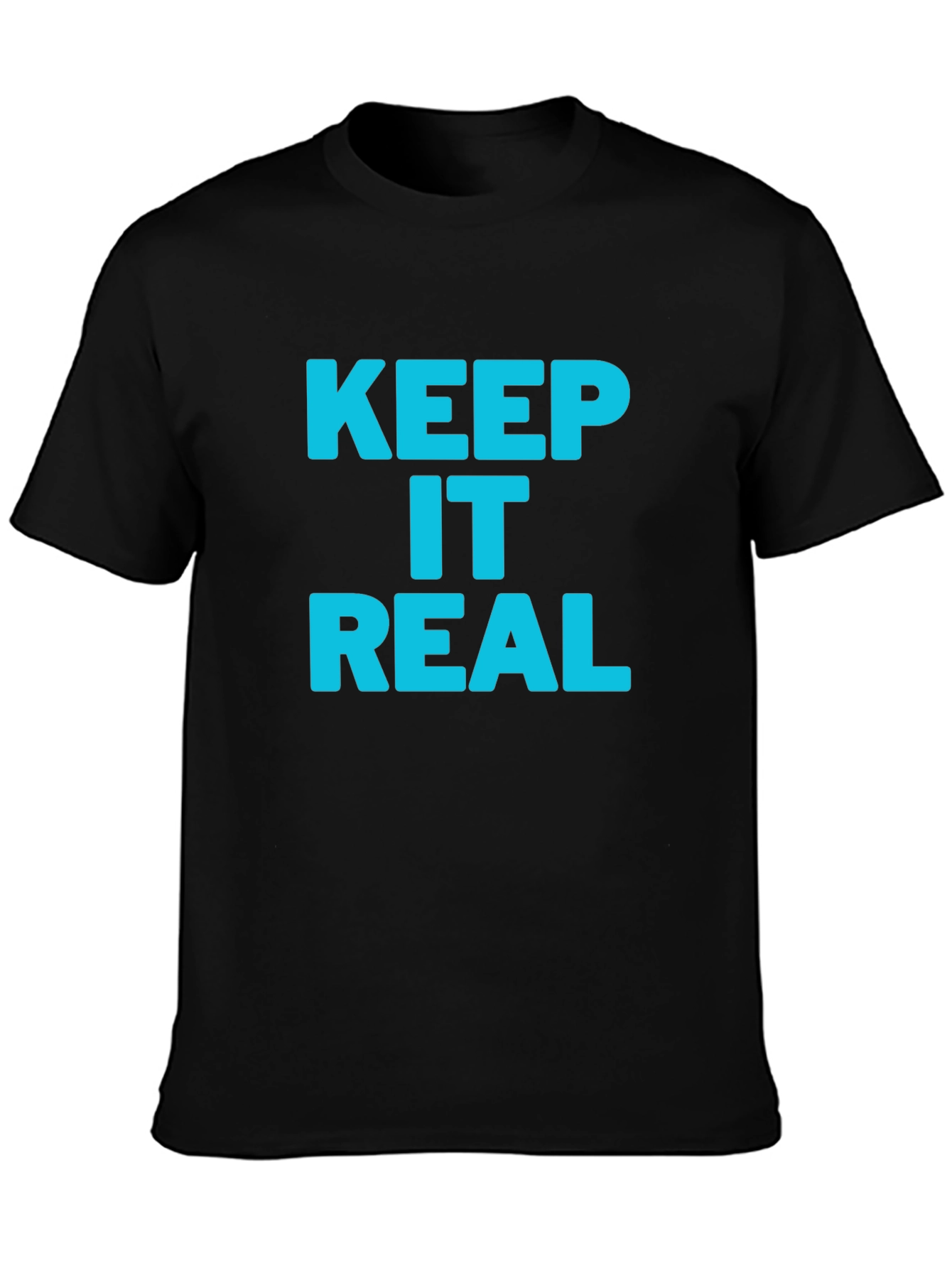 Black Keep it Real Black T-Shirt view 3