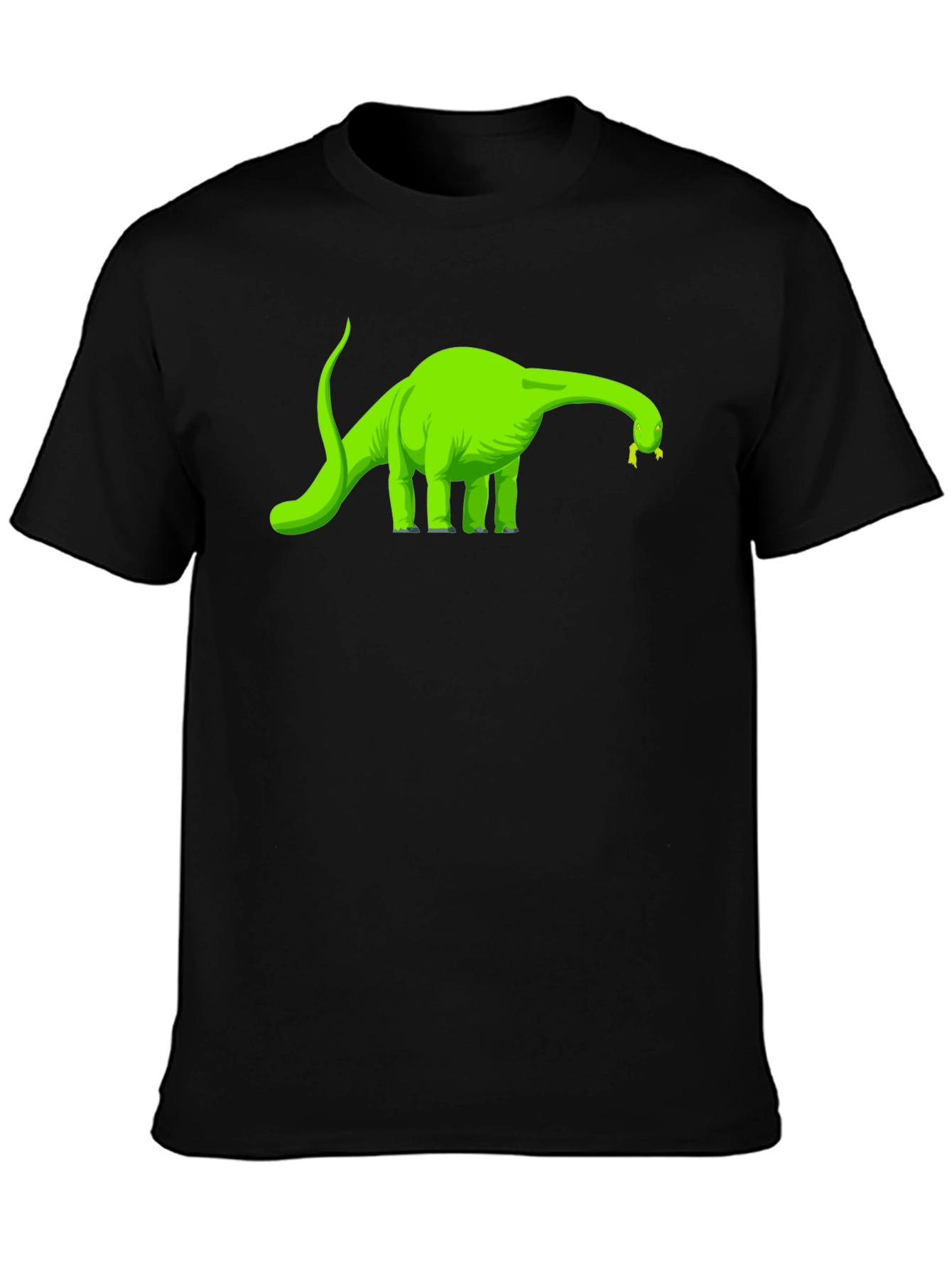 Black Dino T-Shirt - Black - Novelty Design view 3