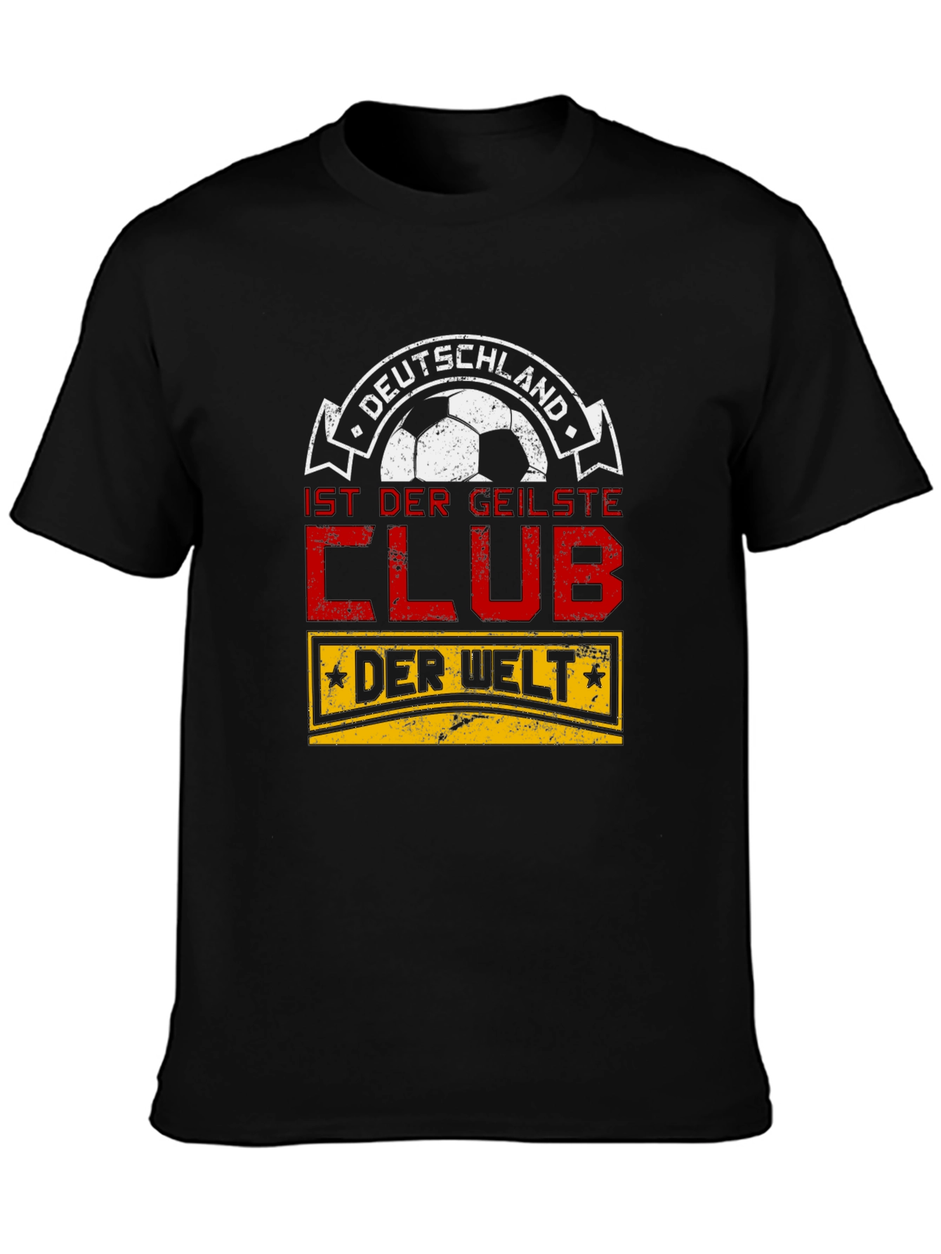 Black Deutschland Soccer Fan T-Shirt - Der Geilste Club view 3