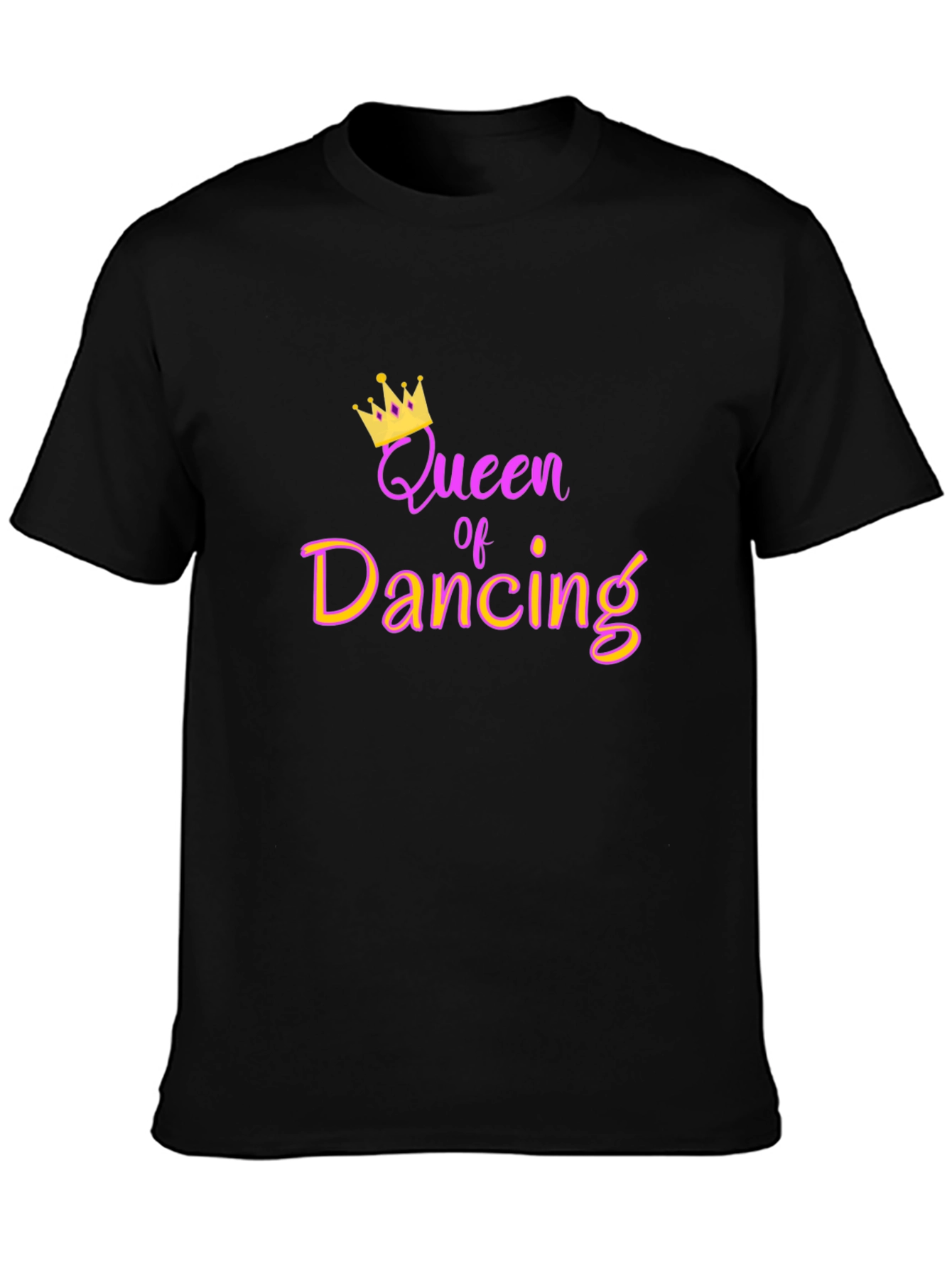 Black Queen of Dancing Black T-Shirt view 3