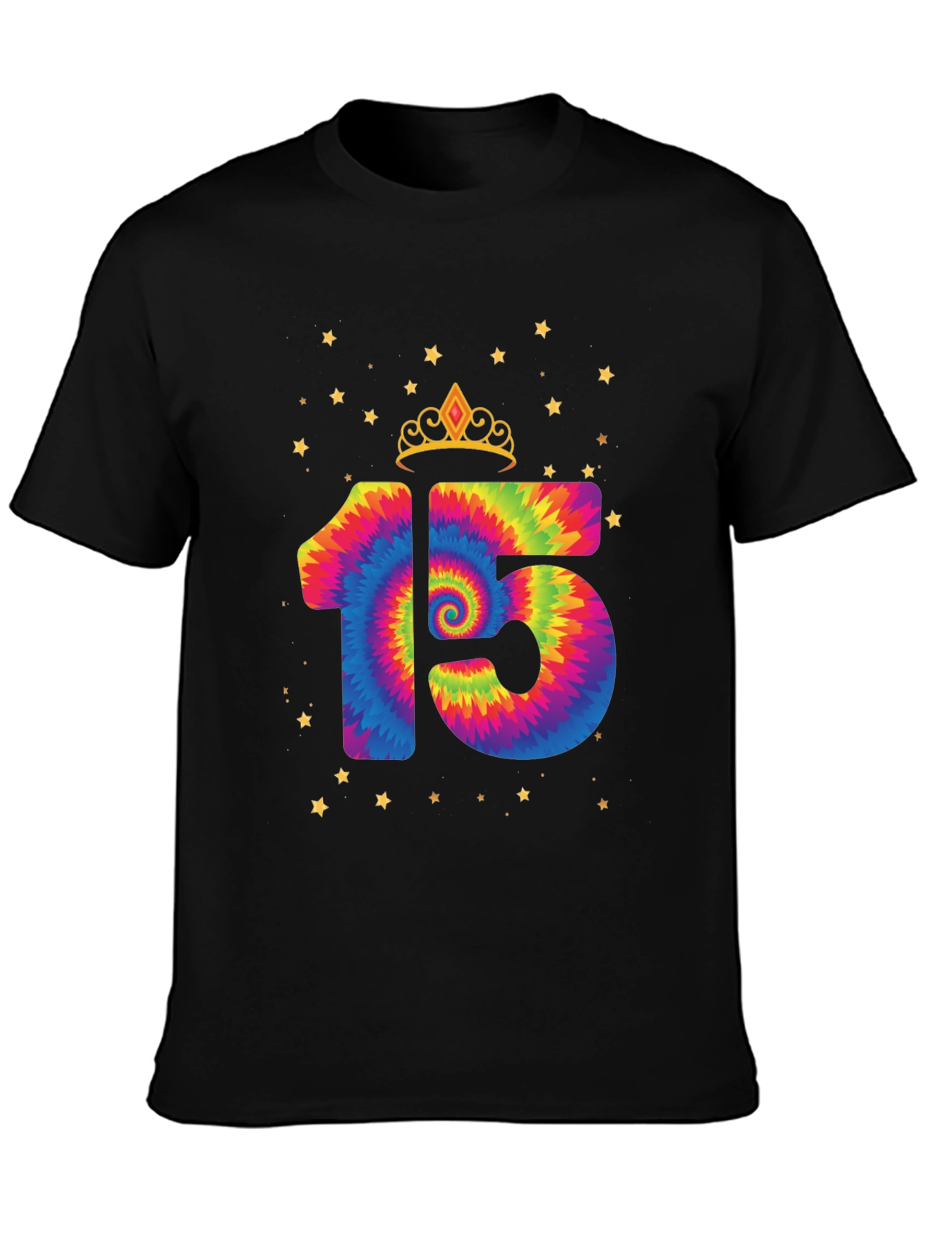 Tie Dye 15th Birthday T-Shirt - 3