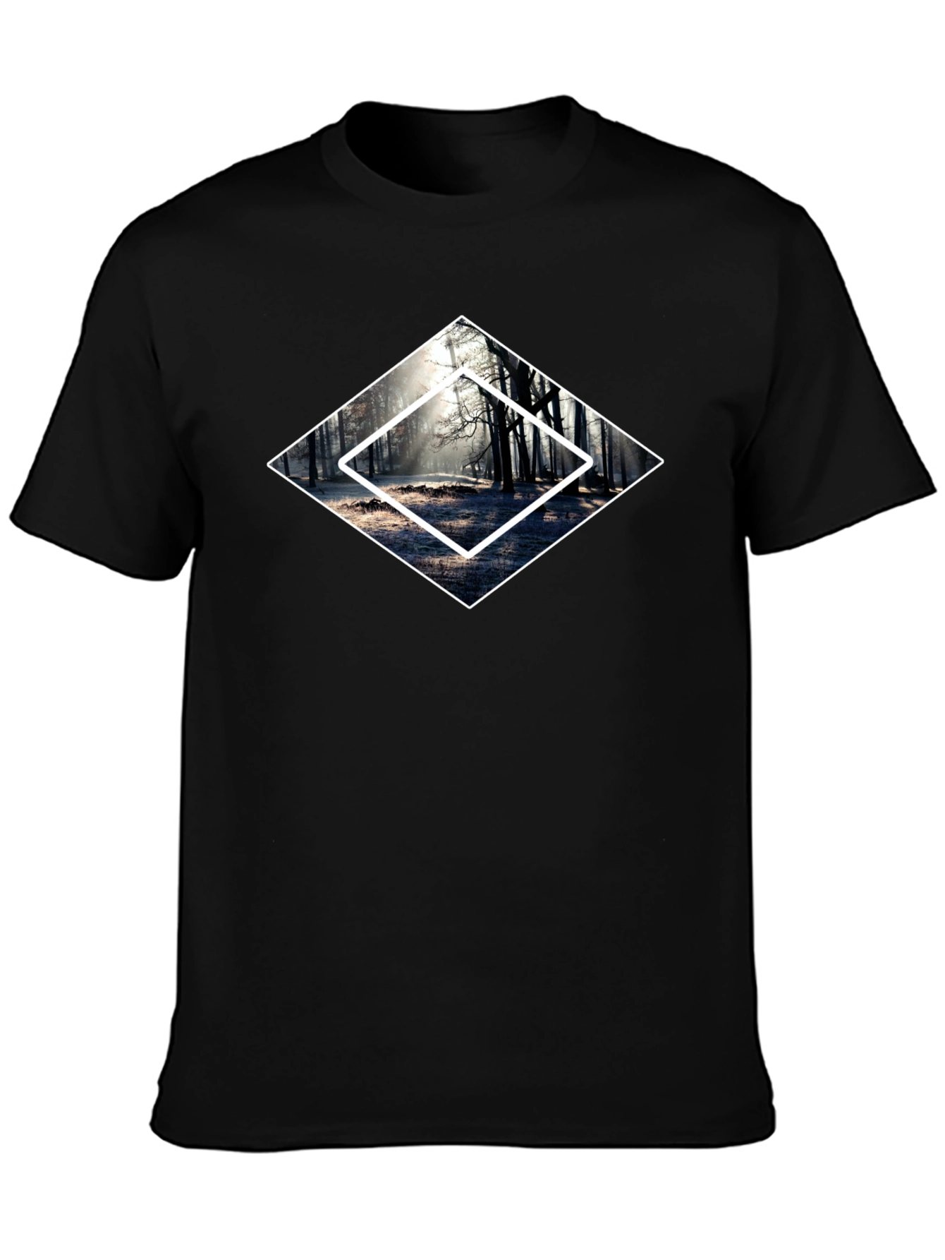 Black Diamond Forest Graphic Tee - Men's Black T-Shirt view 3