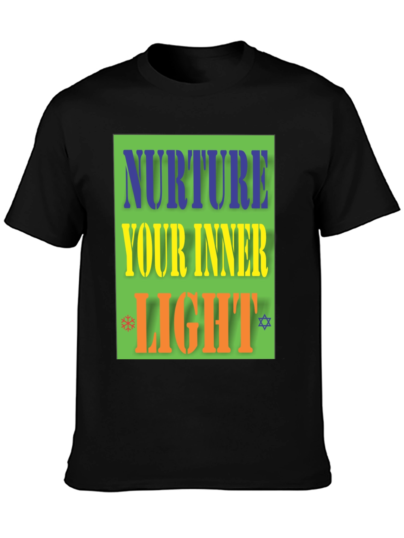 Black Nurture Your Inner Light Graphic Tee view 3