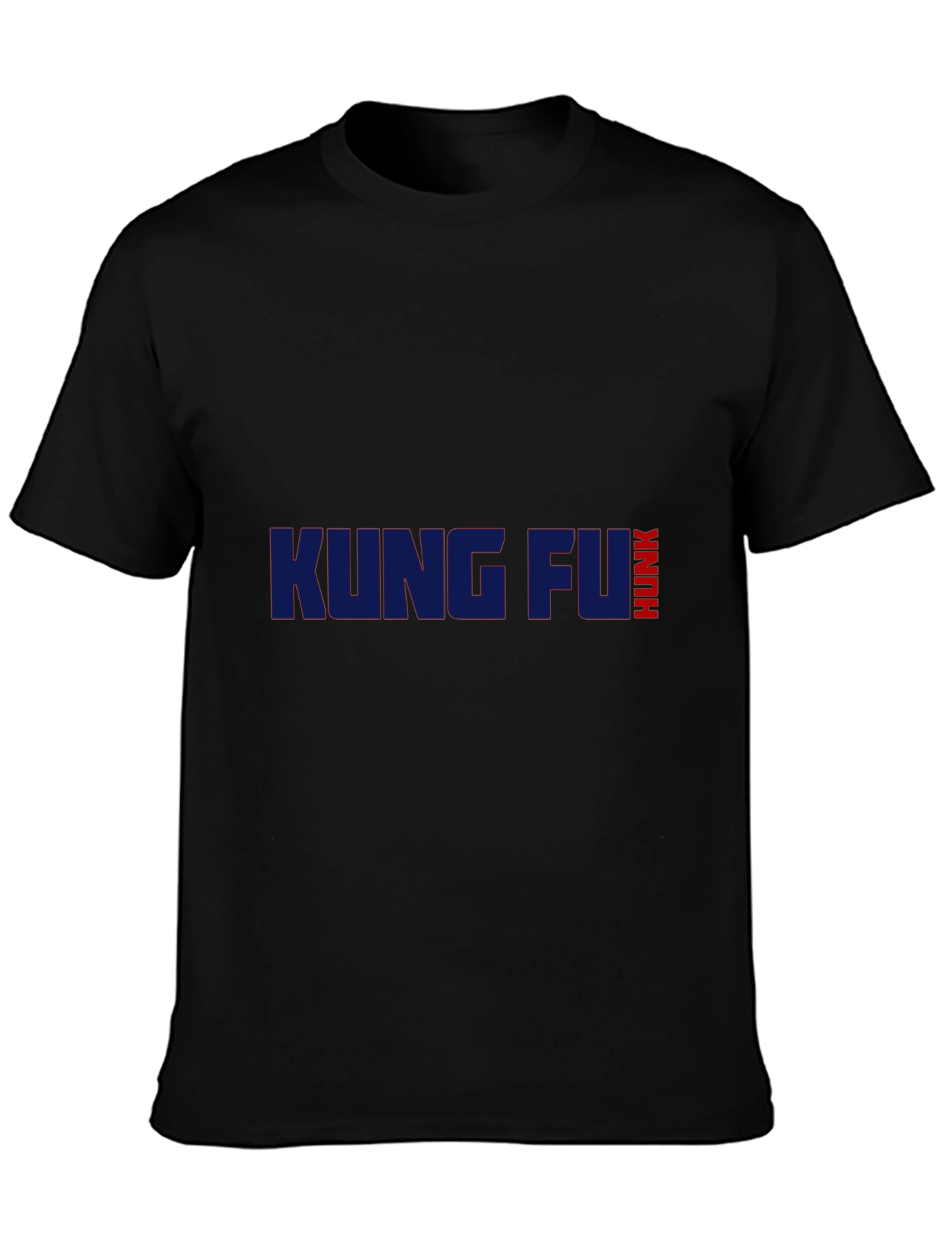 Black Kung Fu Hunk Graphic Tee - Soft Cotton Blend view 3