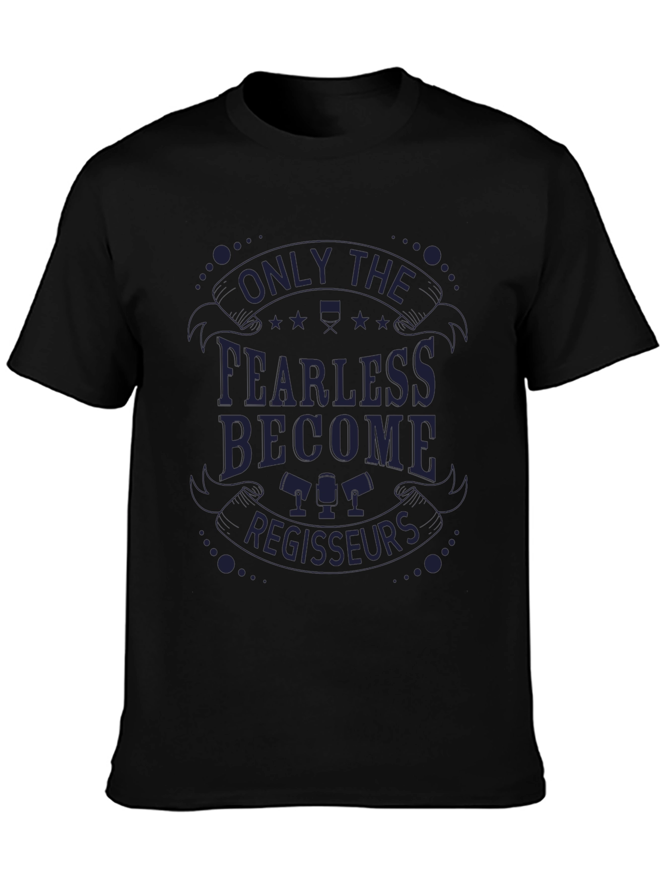 Black Fearless Regisseurs Graphic T-Shirt - Crew Neck view 3