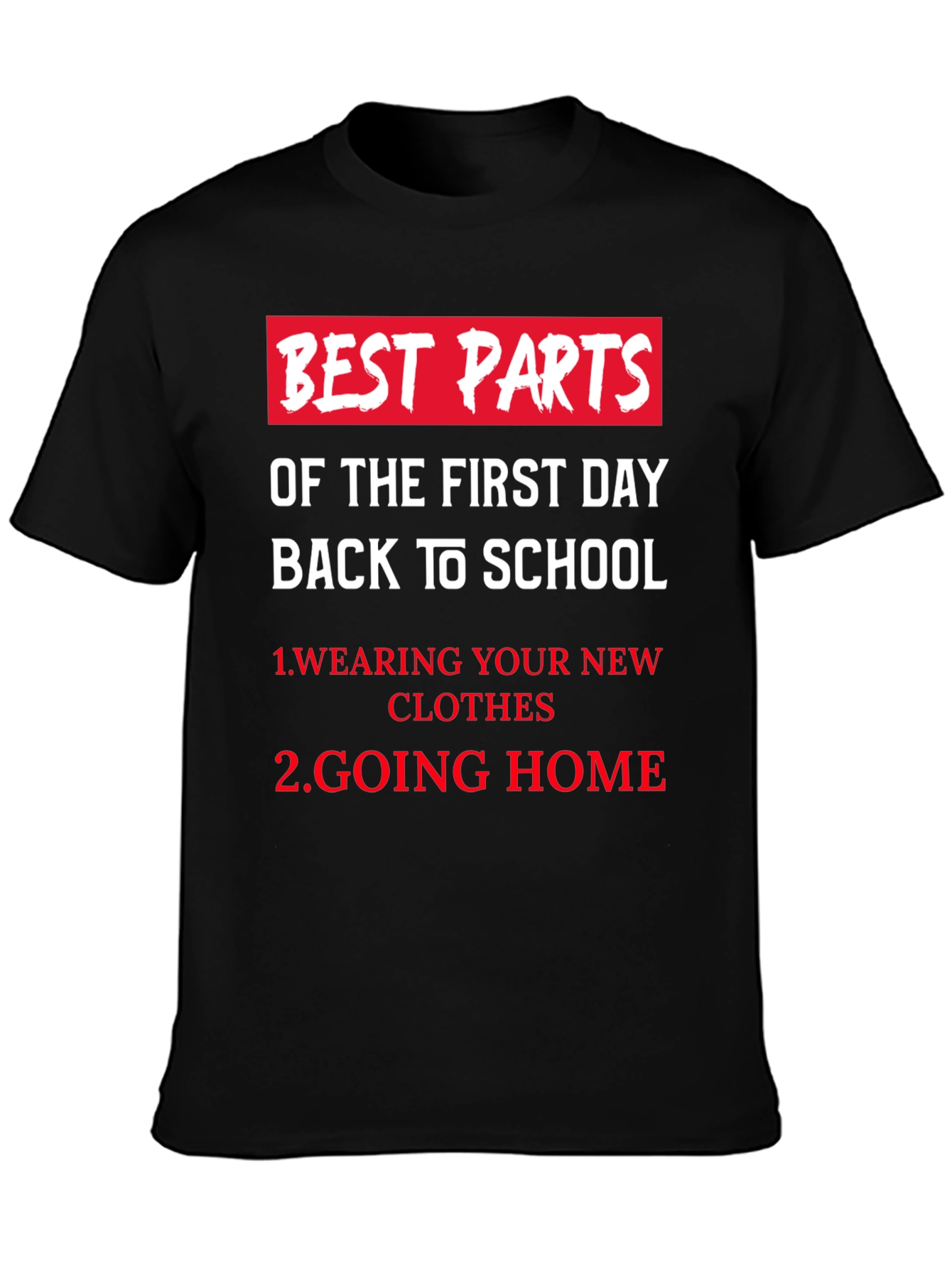Black Best Parts Of School T-Shirt Back to School Funny Shirt view 3
