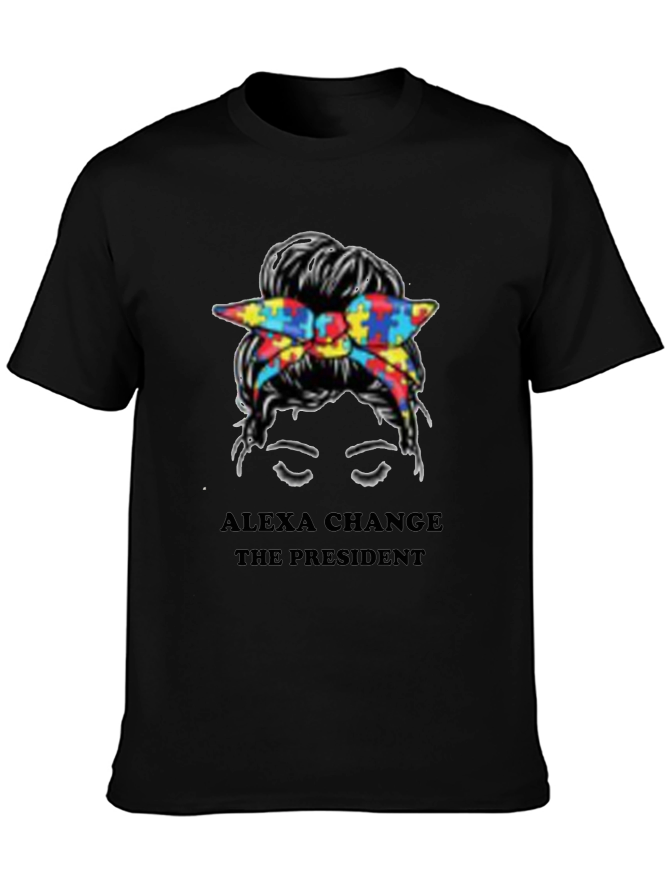 Black Alexa Change The President Tee view 3