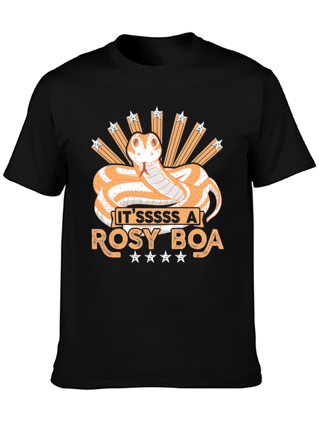 Black Rosy Boa Snake T-Shirt view 3