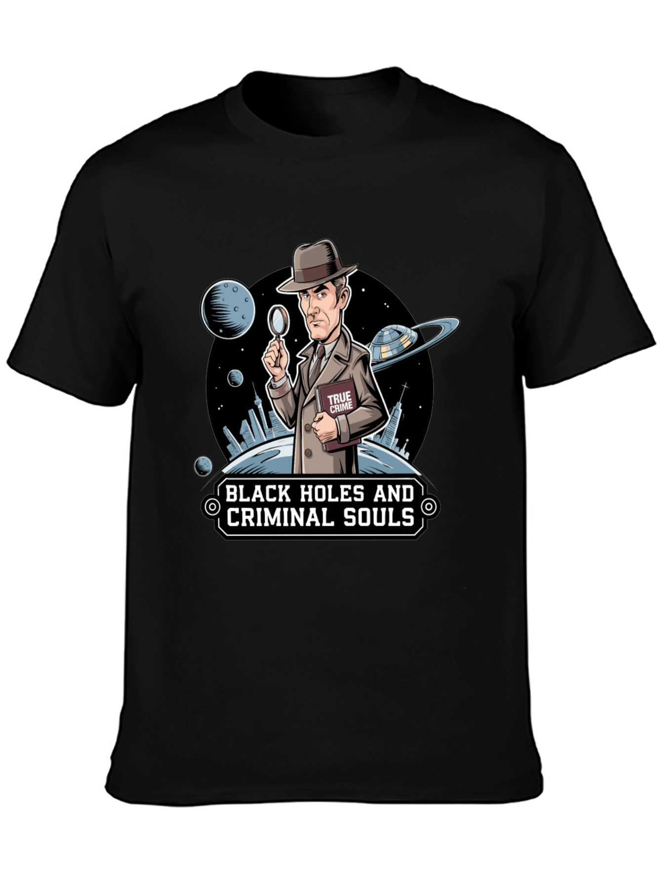 Black Black Holes & Criminal Souls Graphic Tee view 3