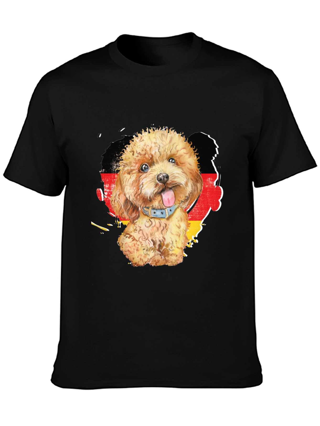 Dog Lover T-Shirt with German Flag - 3