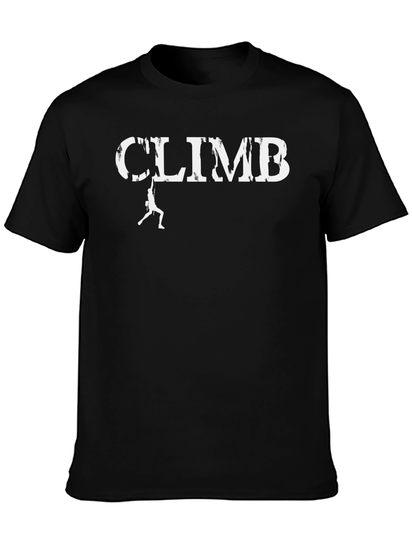 Black Climb T-Shirt - Rock Climbing Graphic Tee view 3