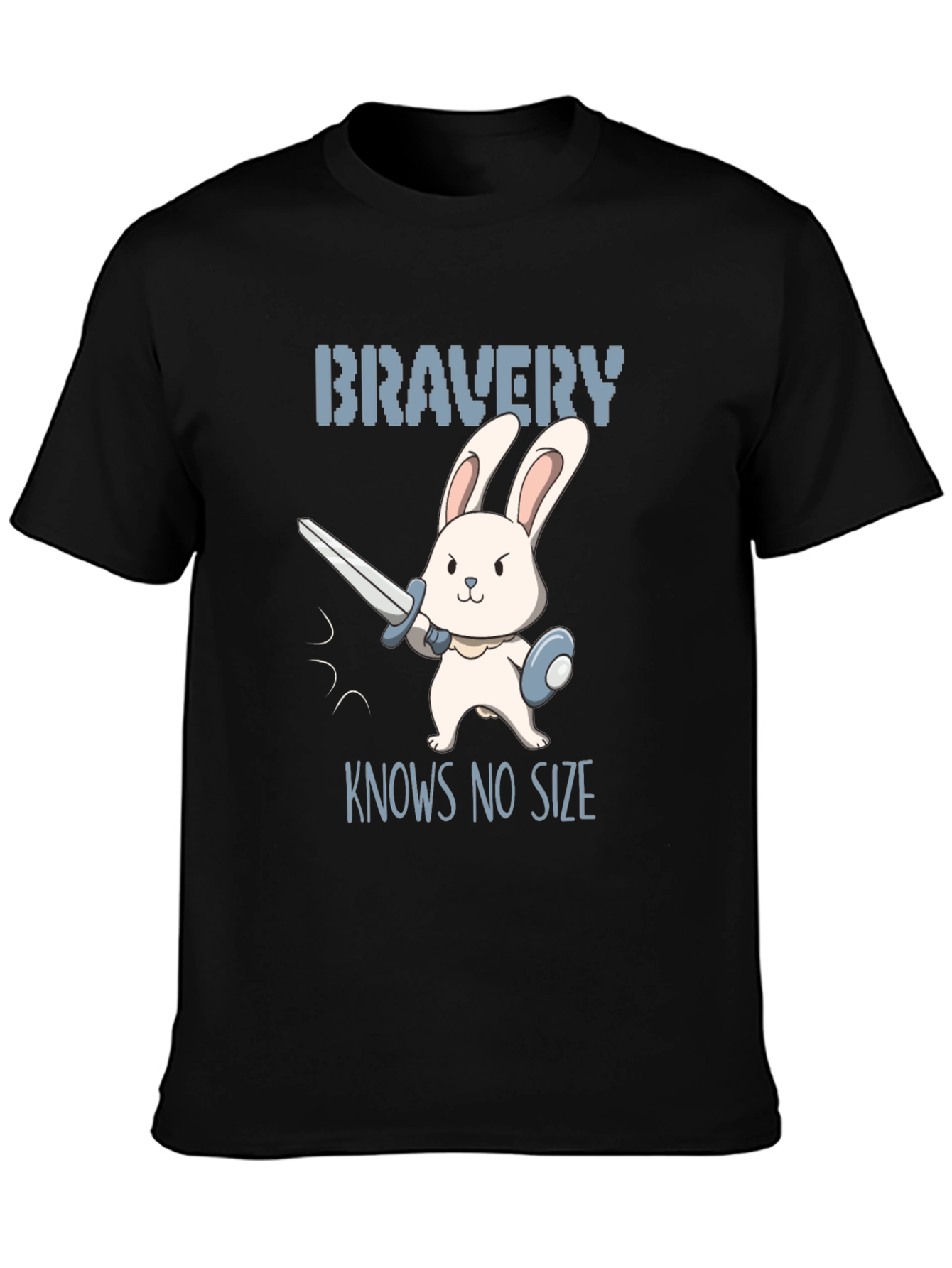 Black Bravery Knows No Size T-Shirt view 3