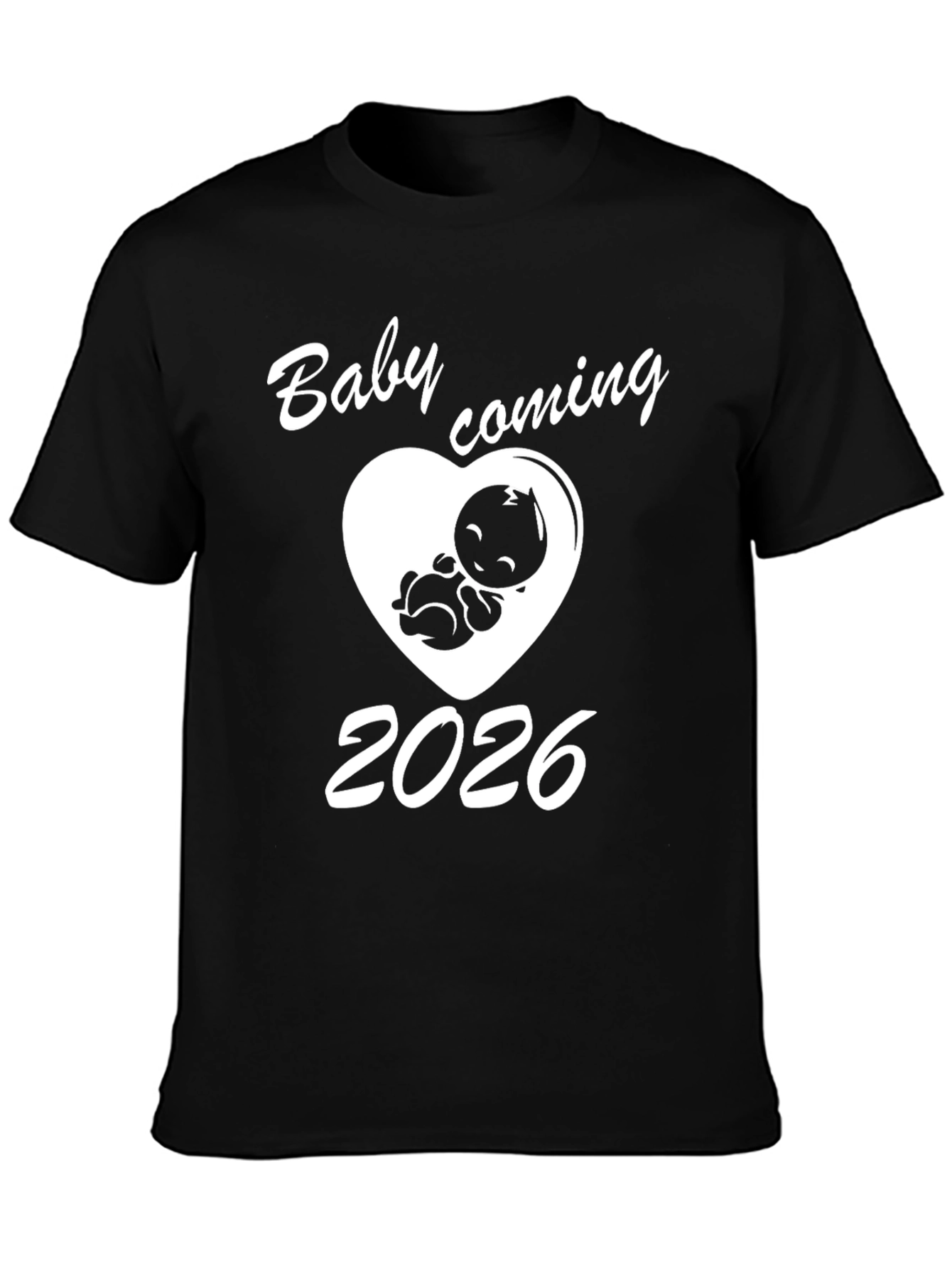 Black Baby Coming 2026 T-Shirt - Future Parents Tee view 3