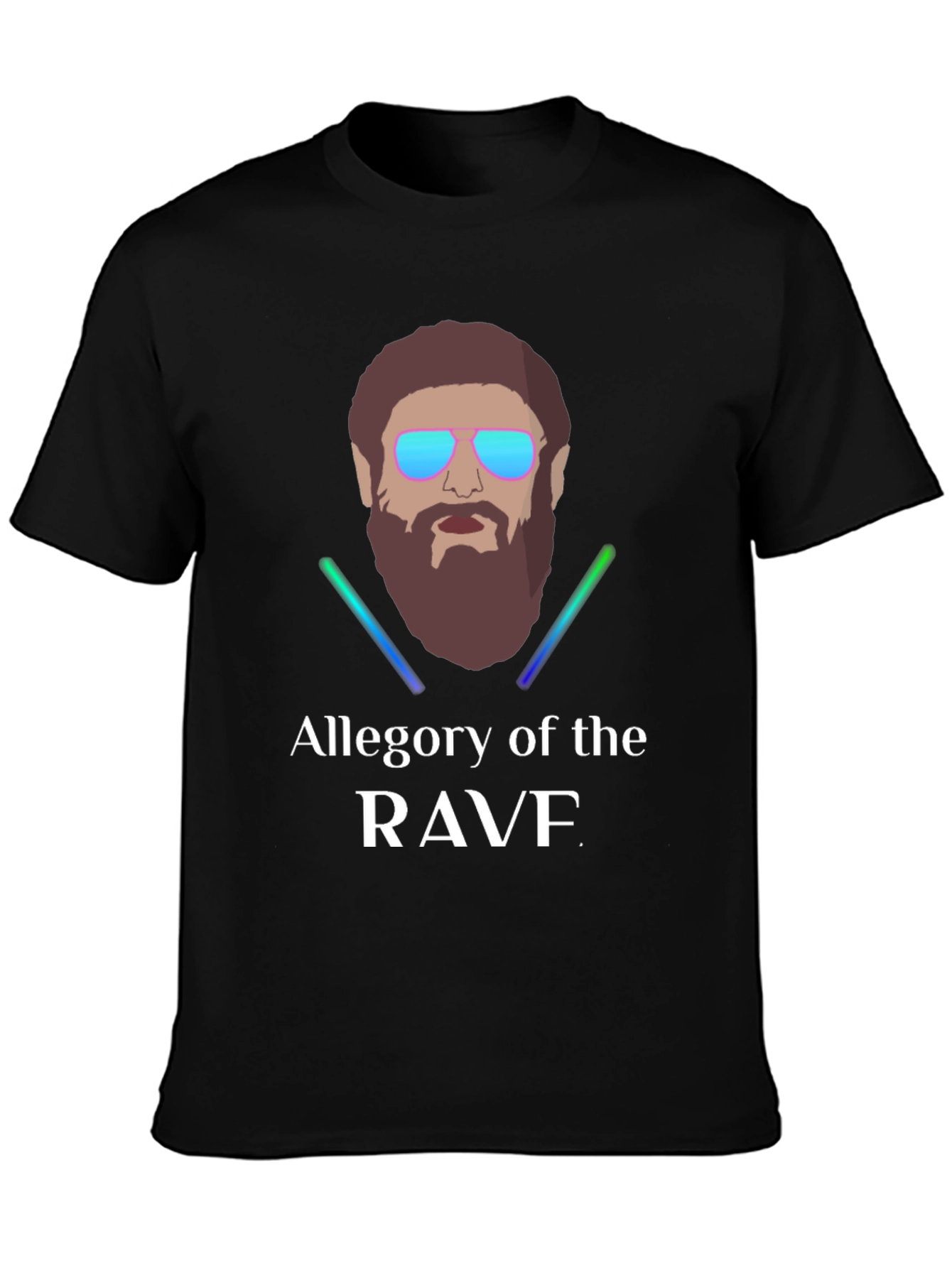 Black Allegory of the RAVF Graphic Tee view 3