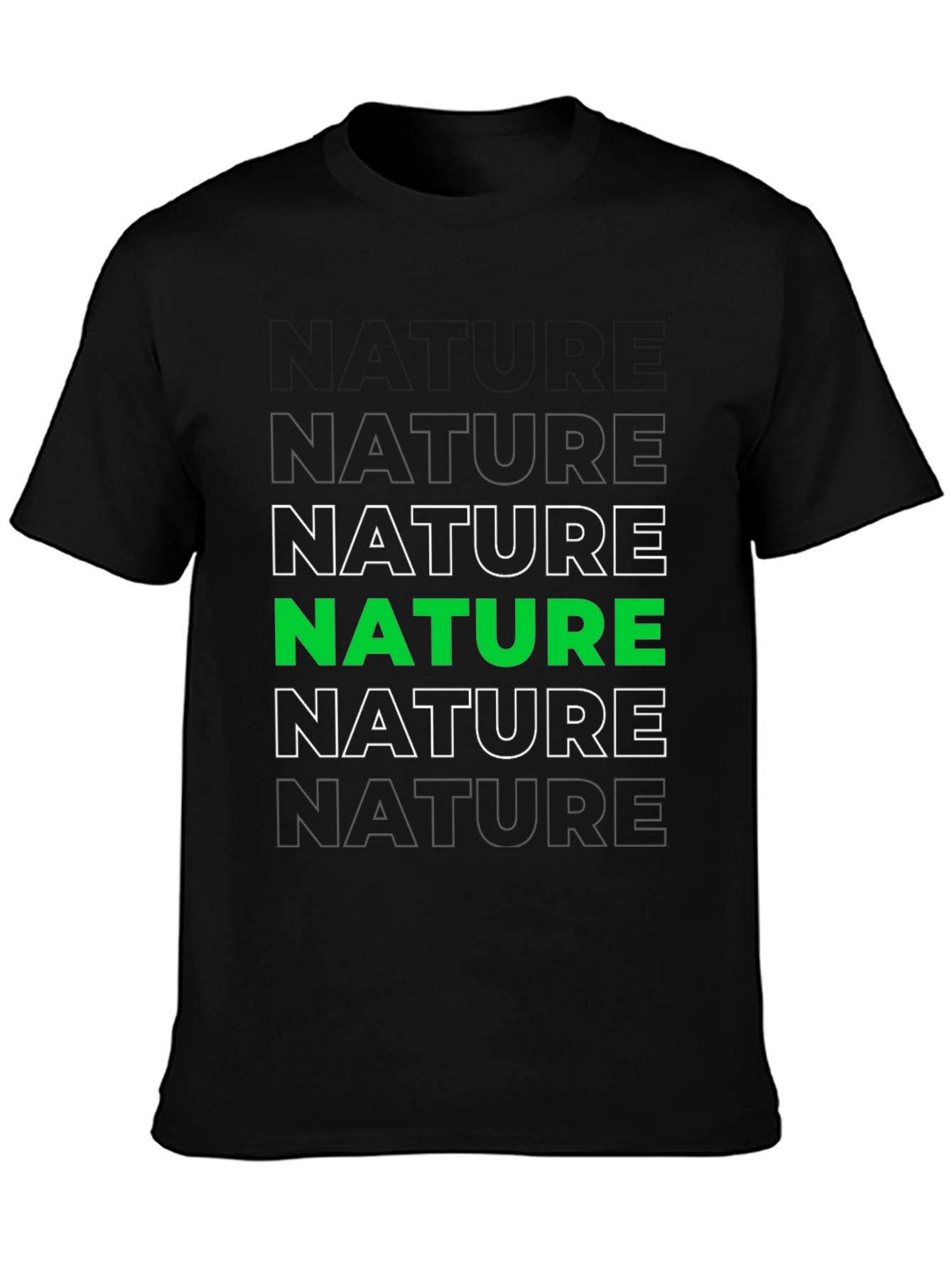 Black Nature Graphic Tee - Eco-Friendly Fashion view 3