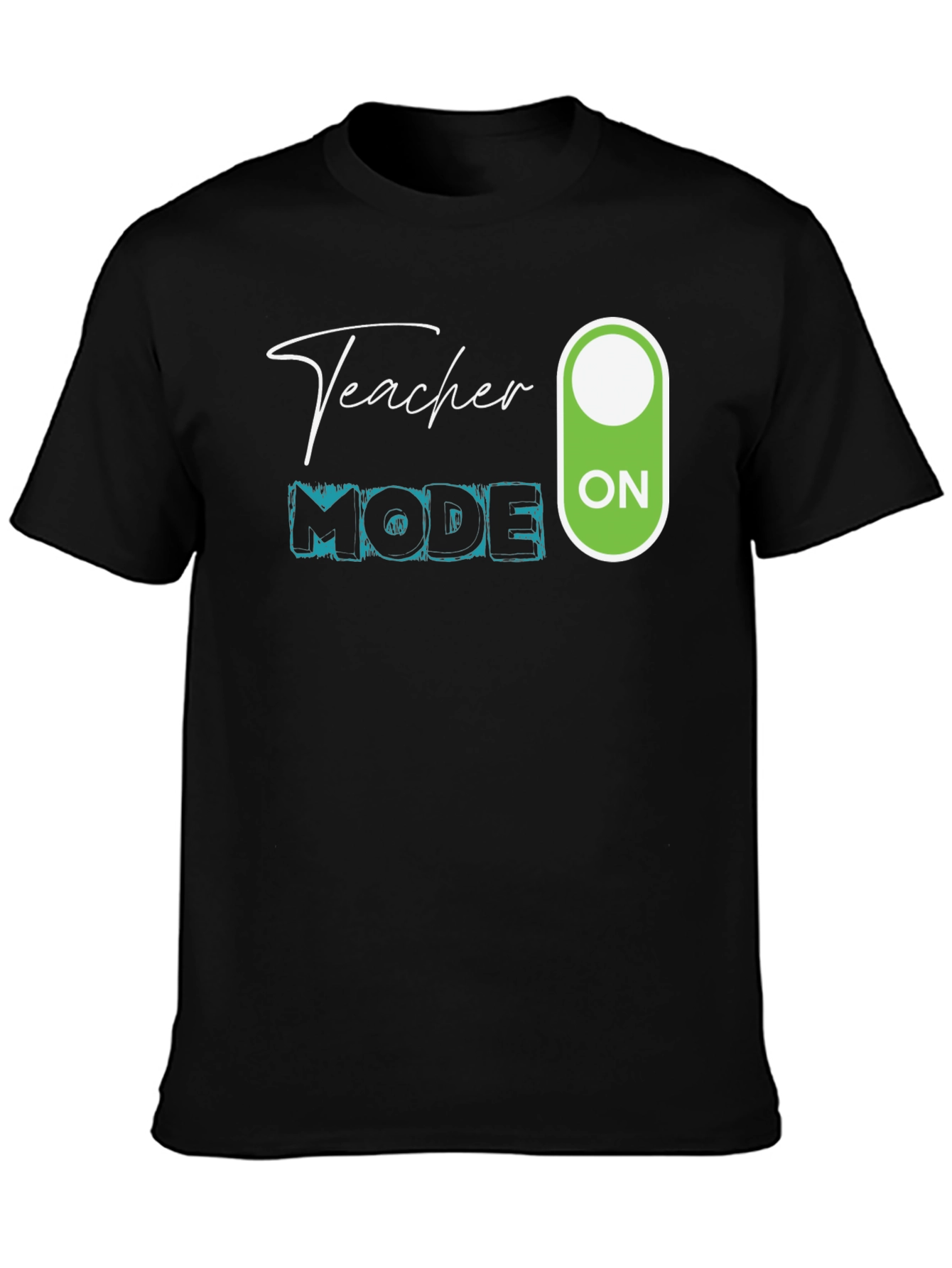 Black Teacher Mode On T-Shirt view 3