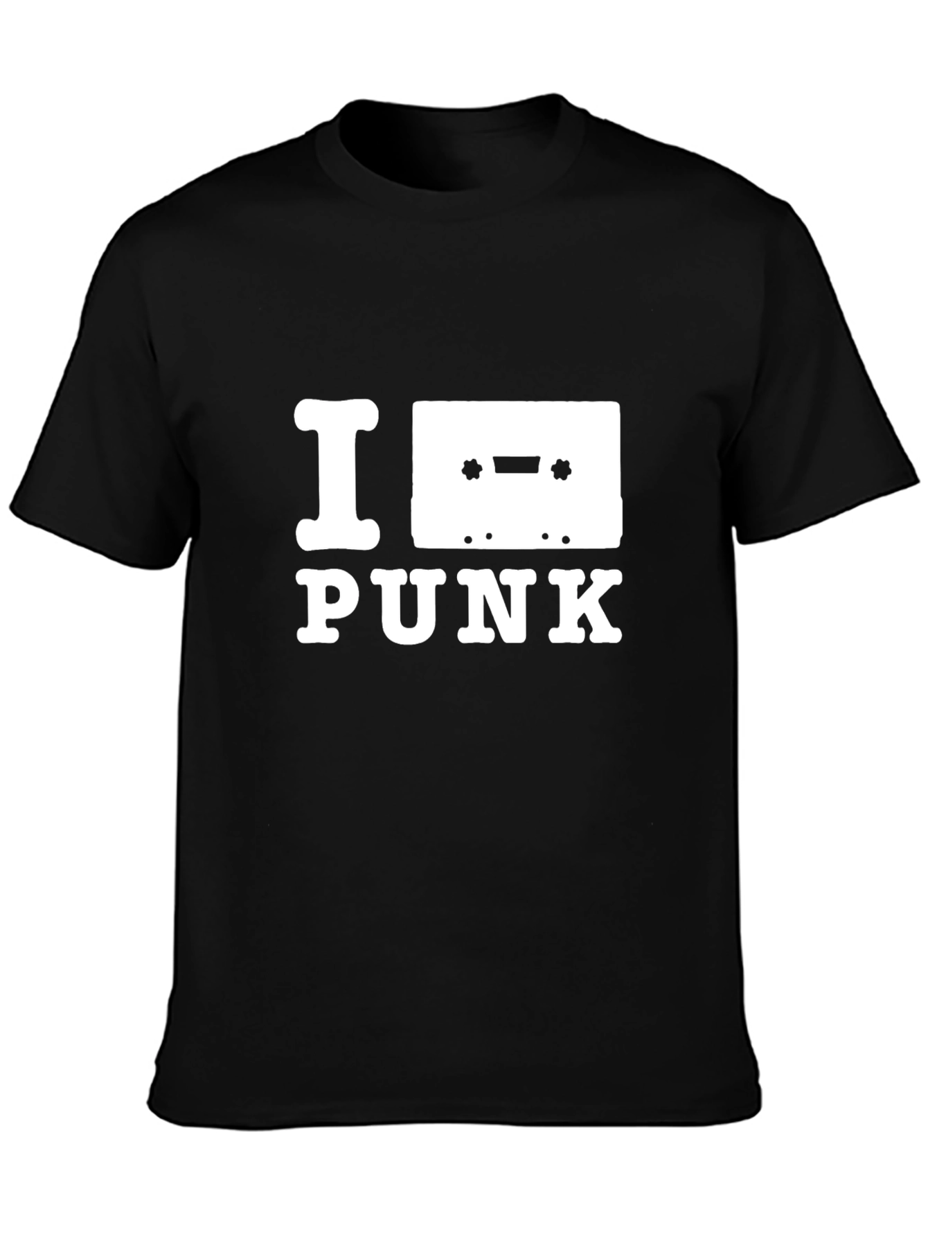 Black I Cassette Punk Graphic Tee - Black view 3