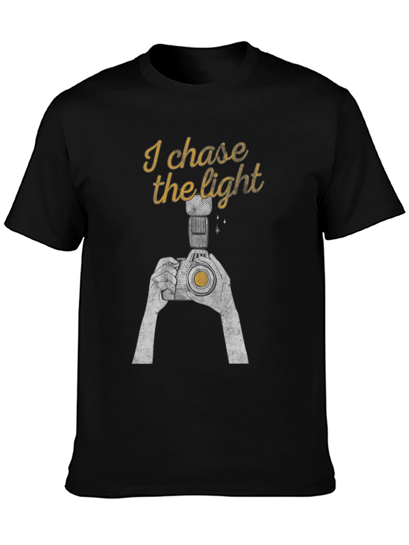 Black I Chase the Light Graphic Tee view 3