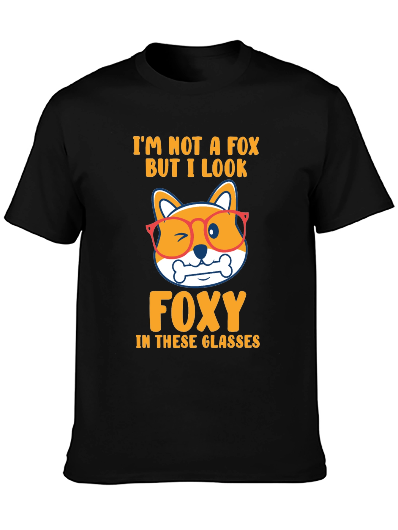 Foxy Dog Graphic T-Shirt - Fun Animal Tee - 3
