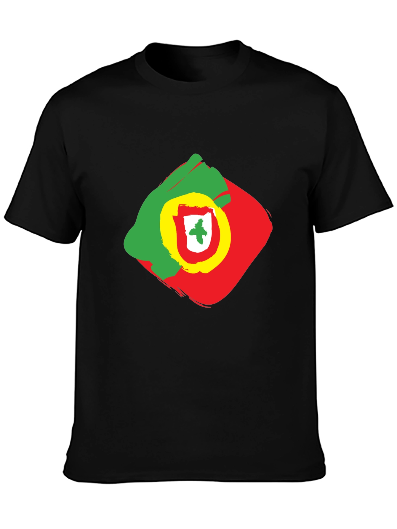 Portugal Flag Graphic Print T-Shirt - 3