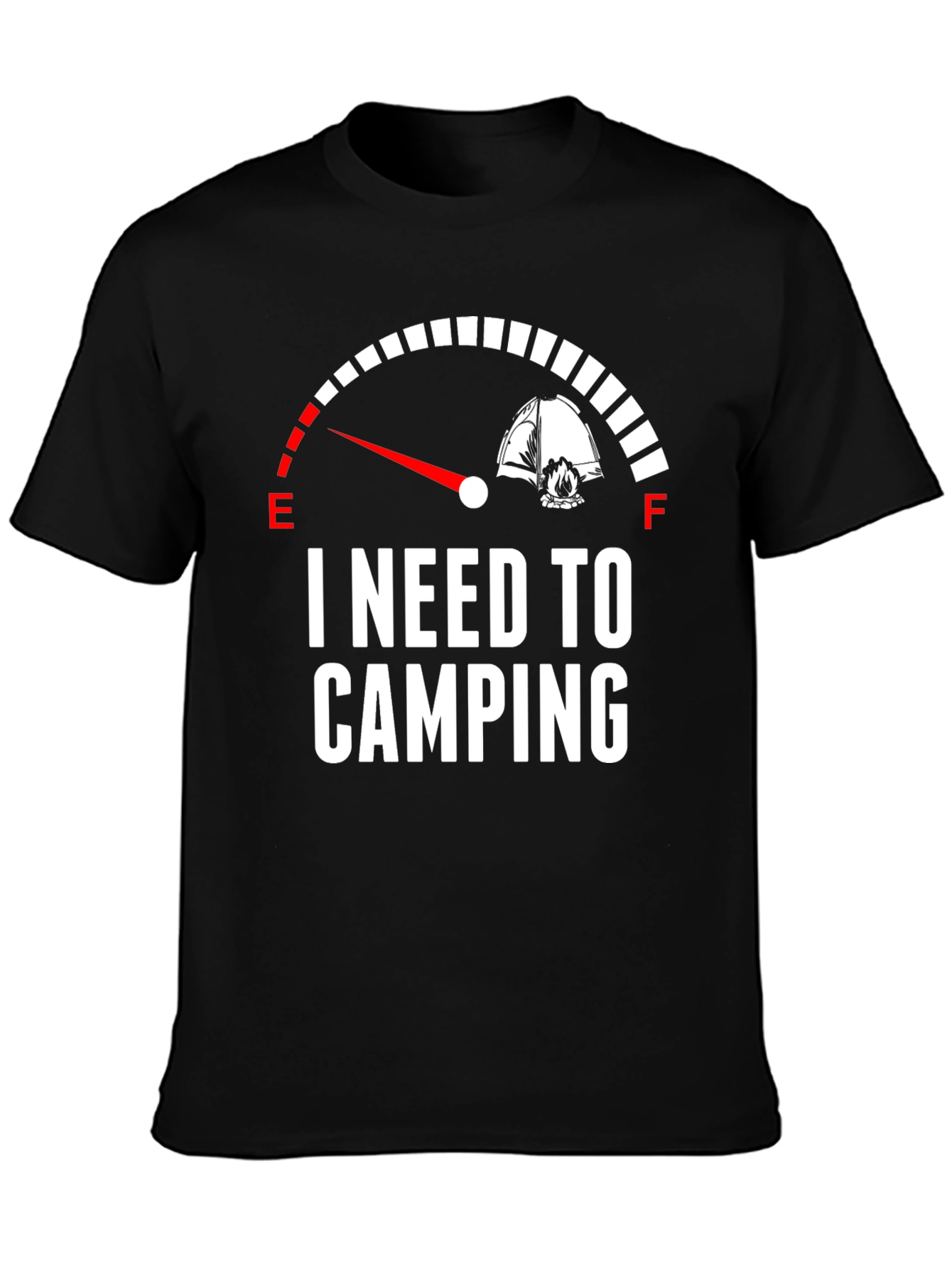 Black I Need To Camping Graphic Tee view 3