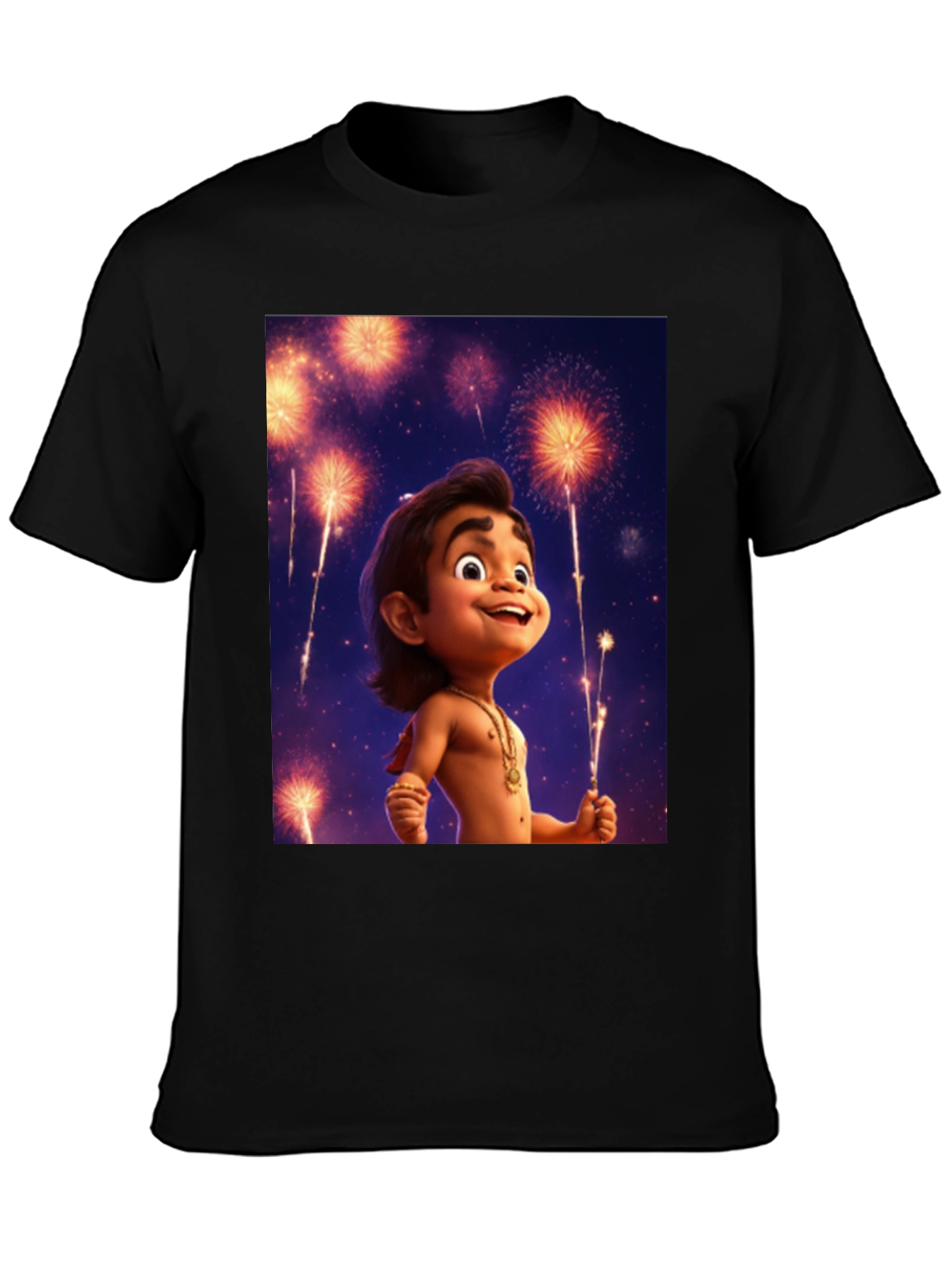 Maui Fireworks Cartoon T-Shirt - 3
