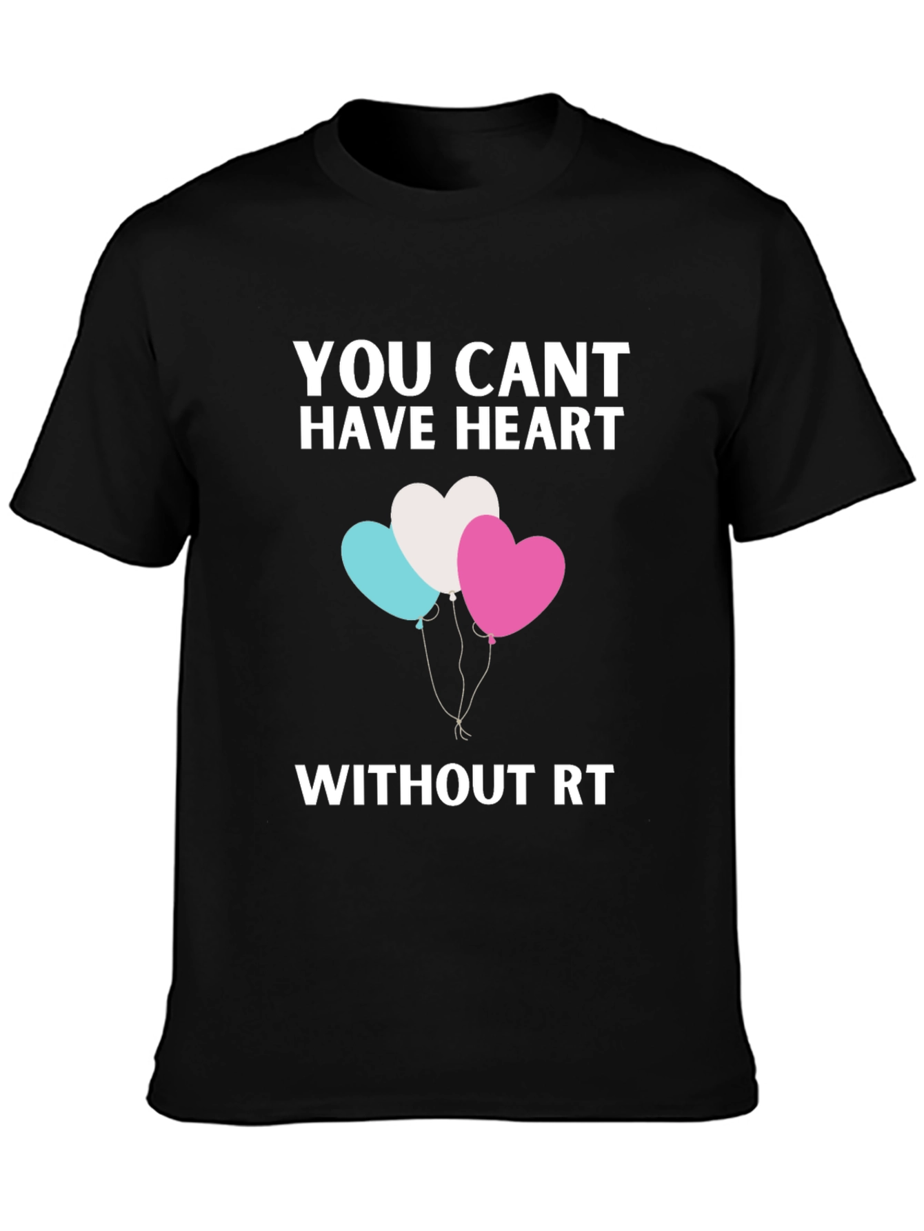 Black Heart & RT Graphic T-Shirt view 3