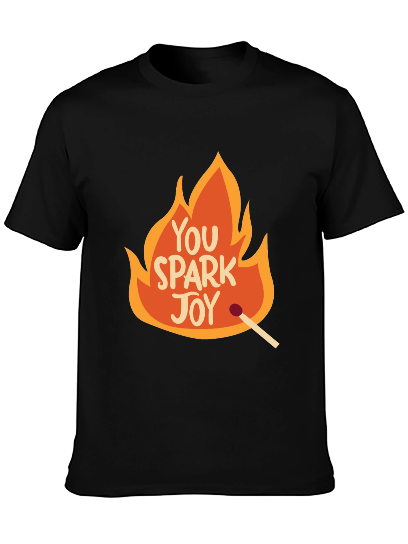 Black You Spark Joy Graphic Tee - Black view 3