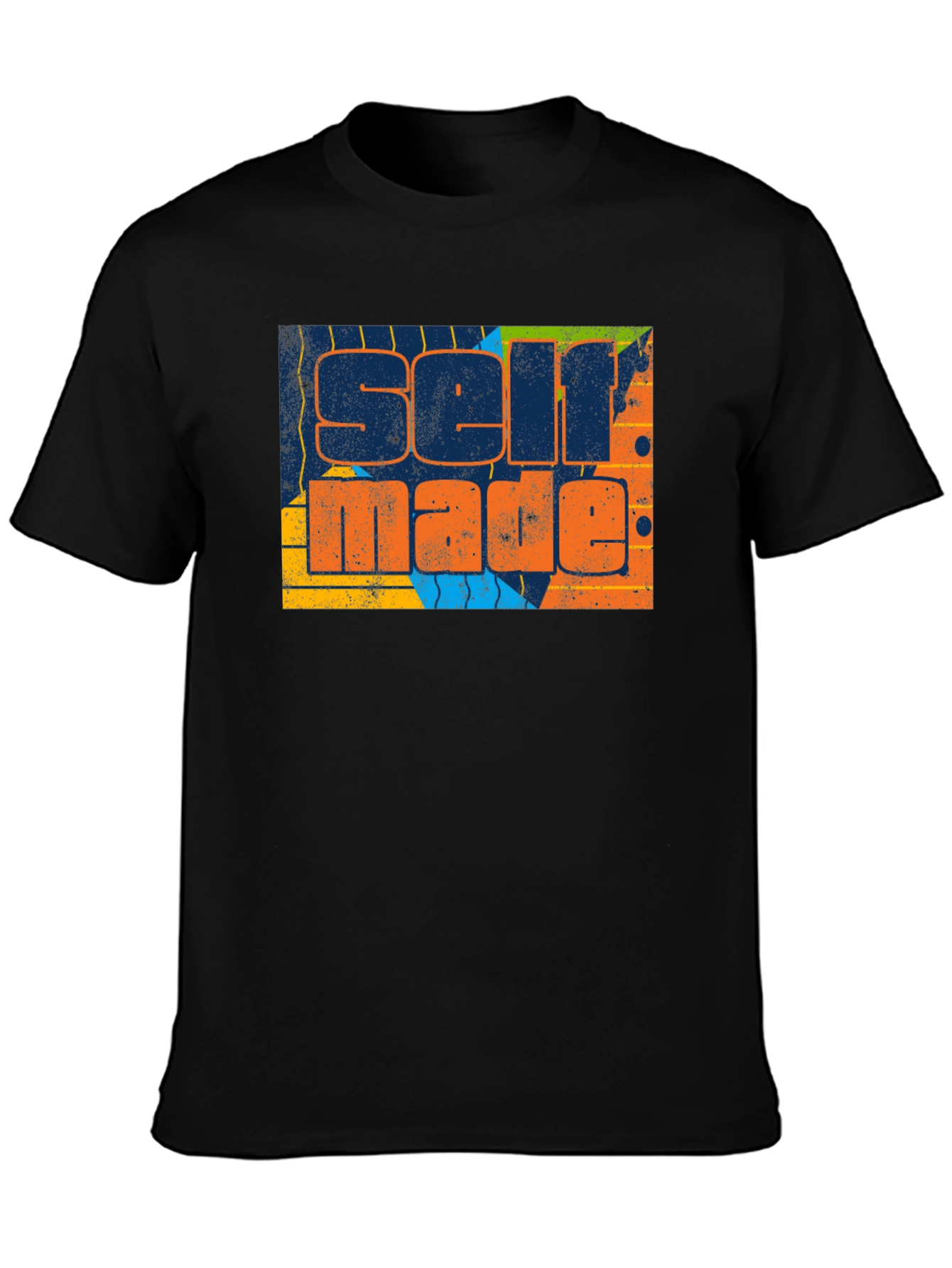Black Self Made Graphic Tee - Black T-Shirt view 3