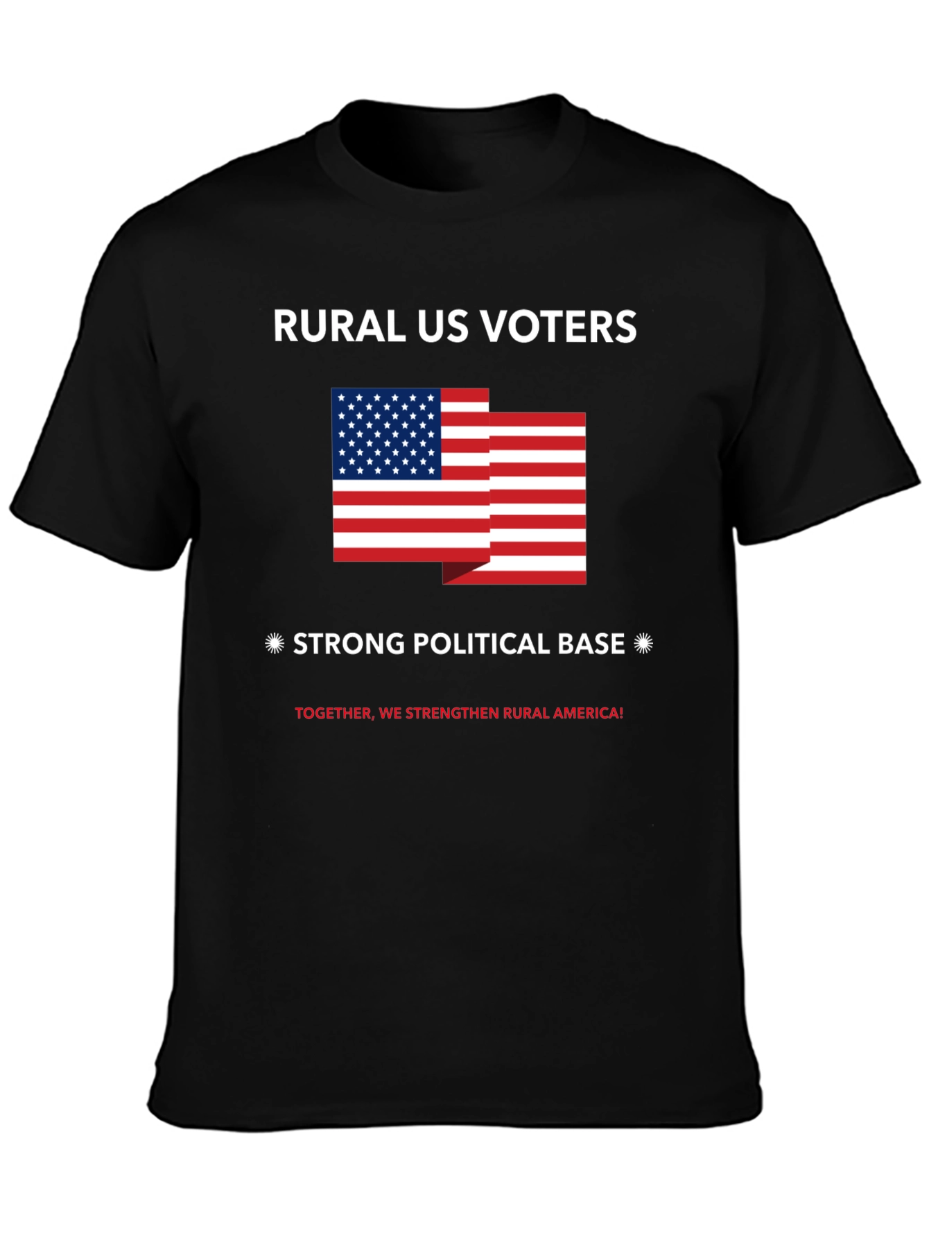 Black Rural US Voters Strong Political Base T-Shirt view 3