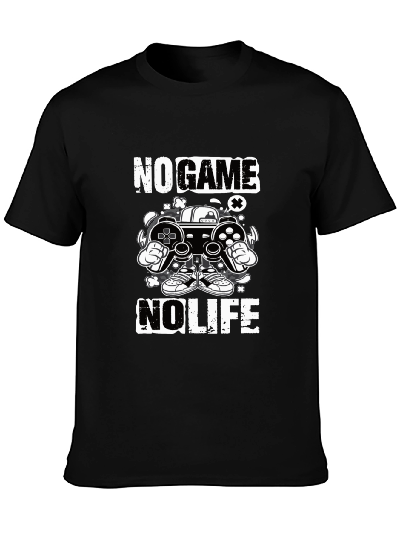 Black No Game No Life Graphic Tee view 3