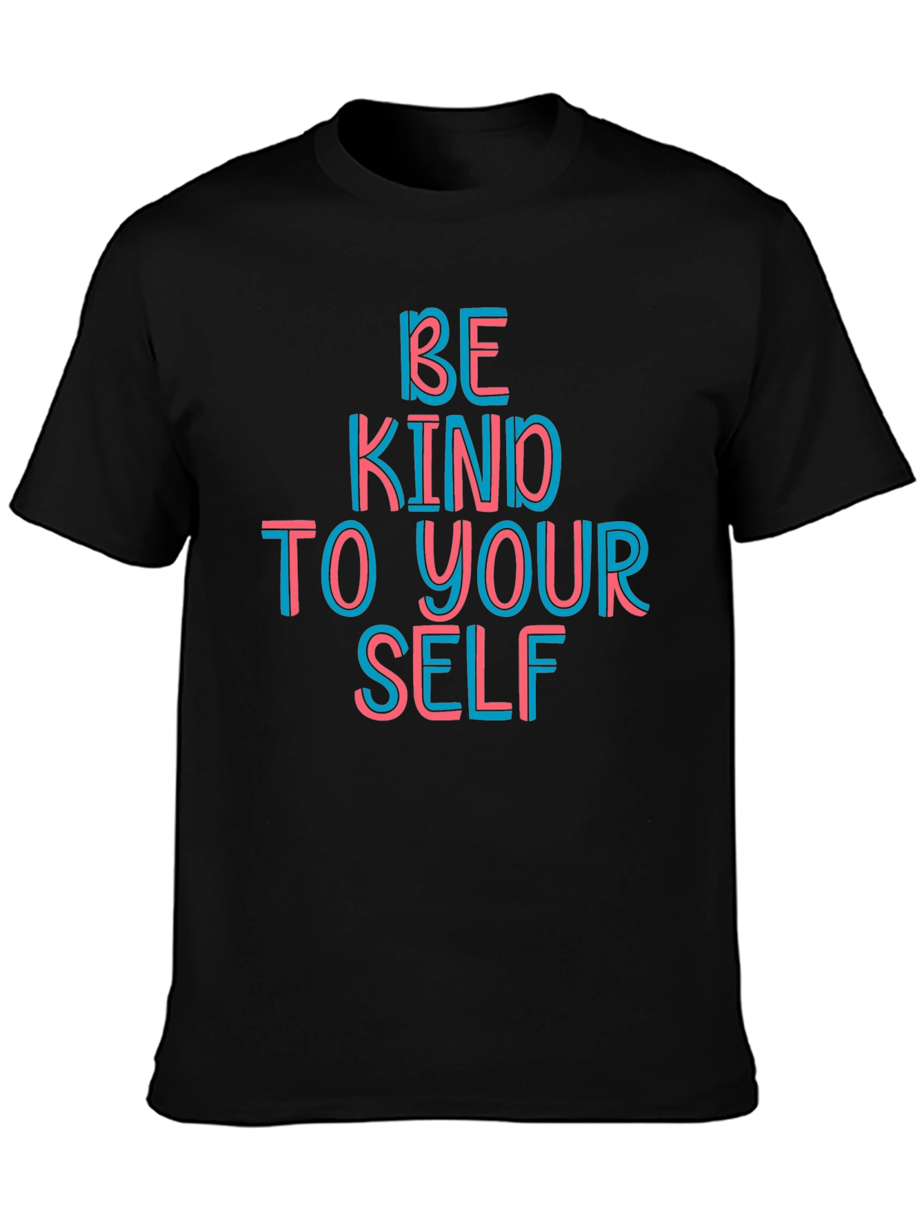 Black Be Kind To Yourself Graphic Tee view 3