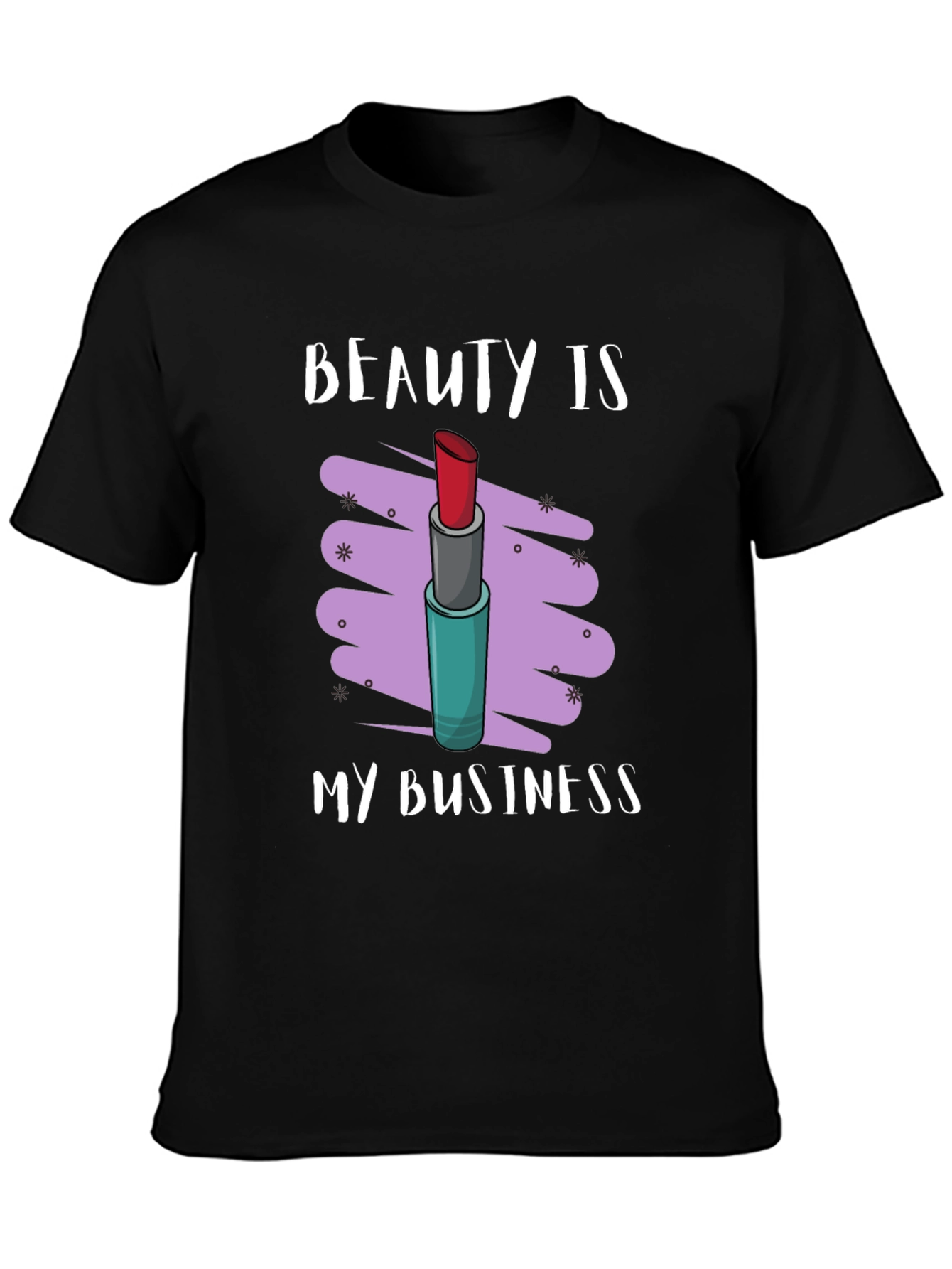 Black Beauty Is My Business Lipstick Graphic Tee view 3