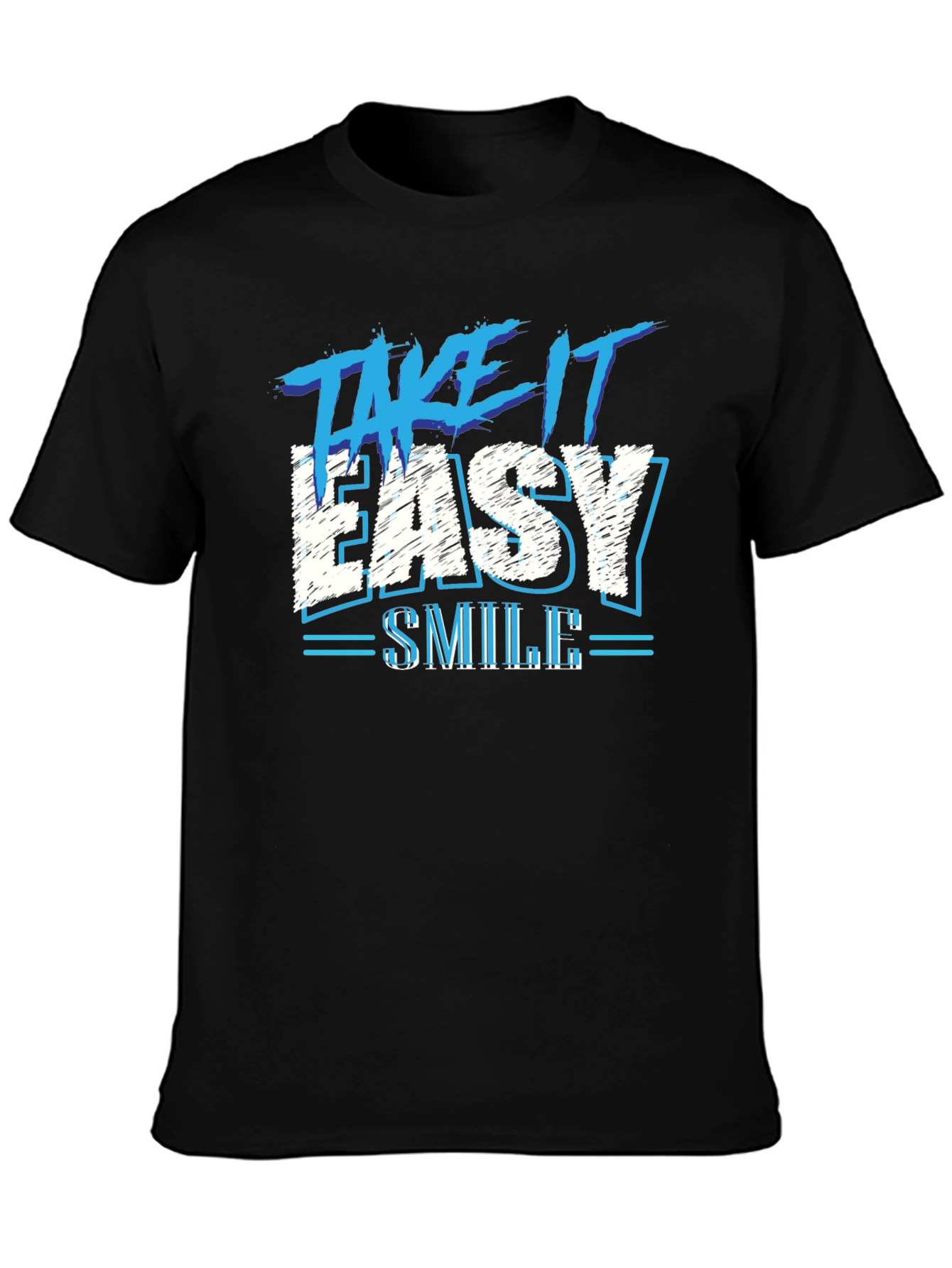 Black Take It Easy T-Shirt: Casual Style view 3