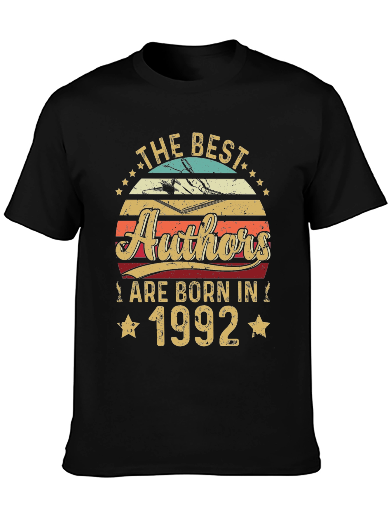 Black The Best Authors Born in 1992 T-Shirt view 3