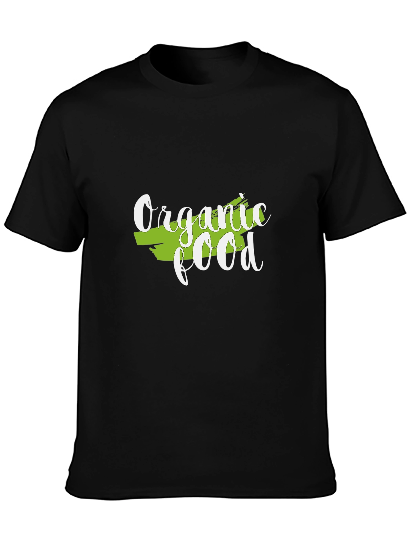 Black Organic Food Graphic Tee - Eco-Friendly Fashion view 3