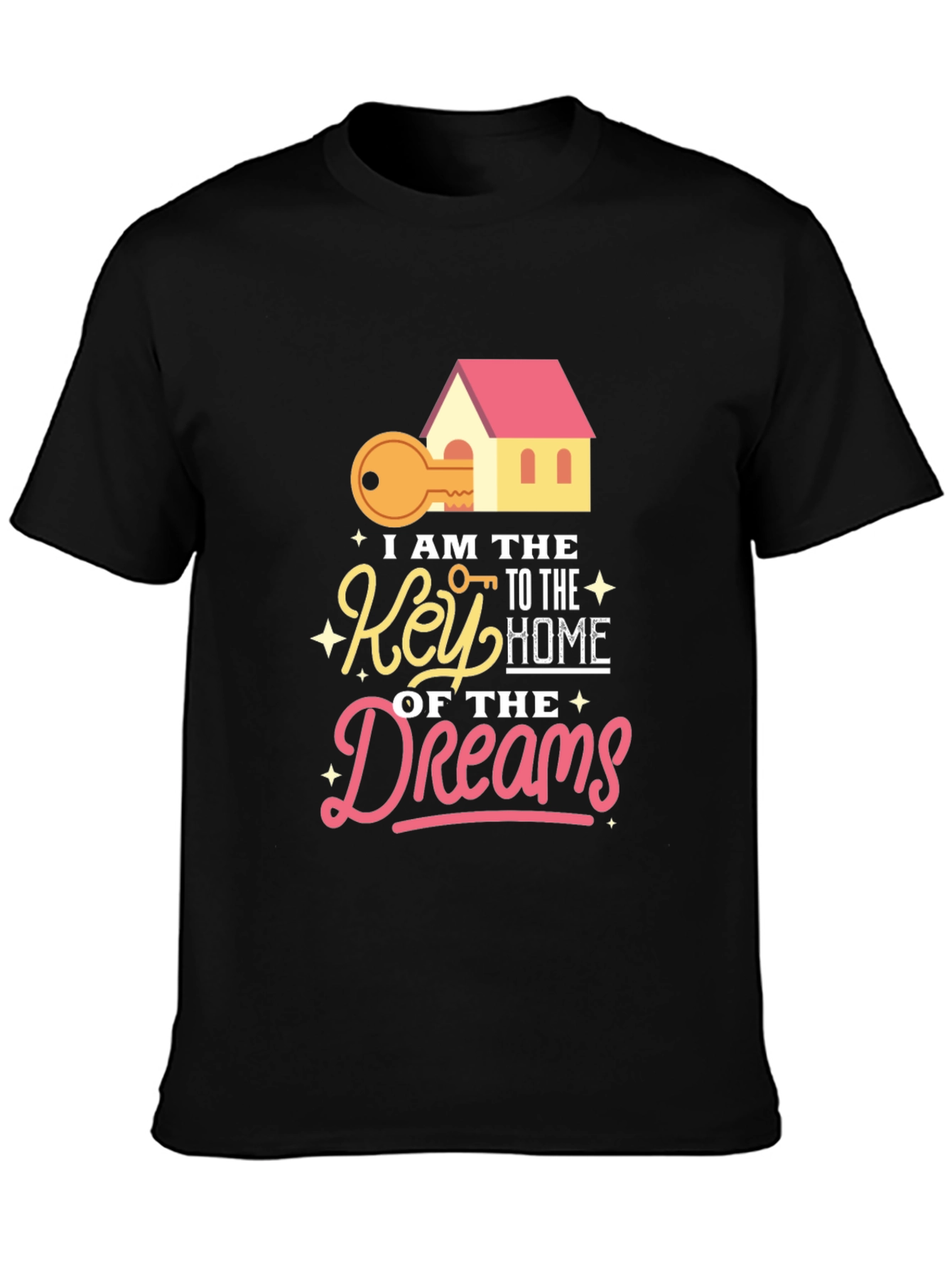 Black Key To Home Dreams Graphic T-Shirt view 3