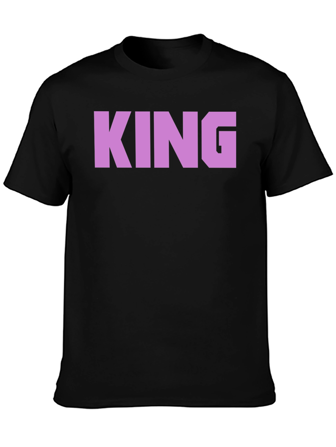 Black King Graphic Print Black T-Shirt view 3
