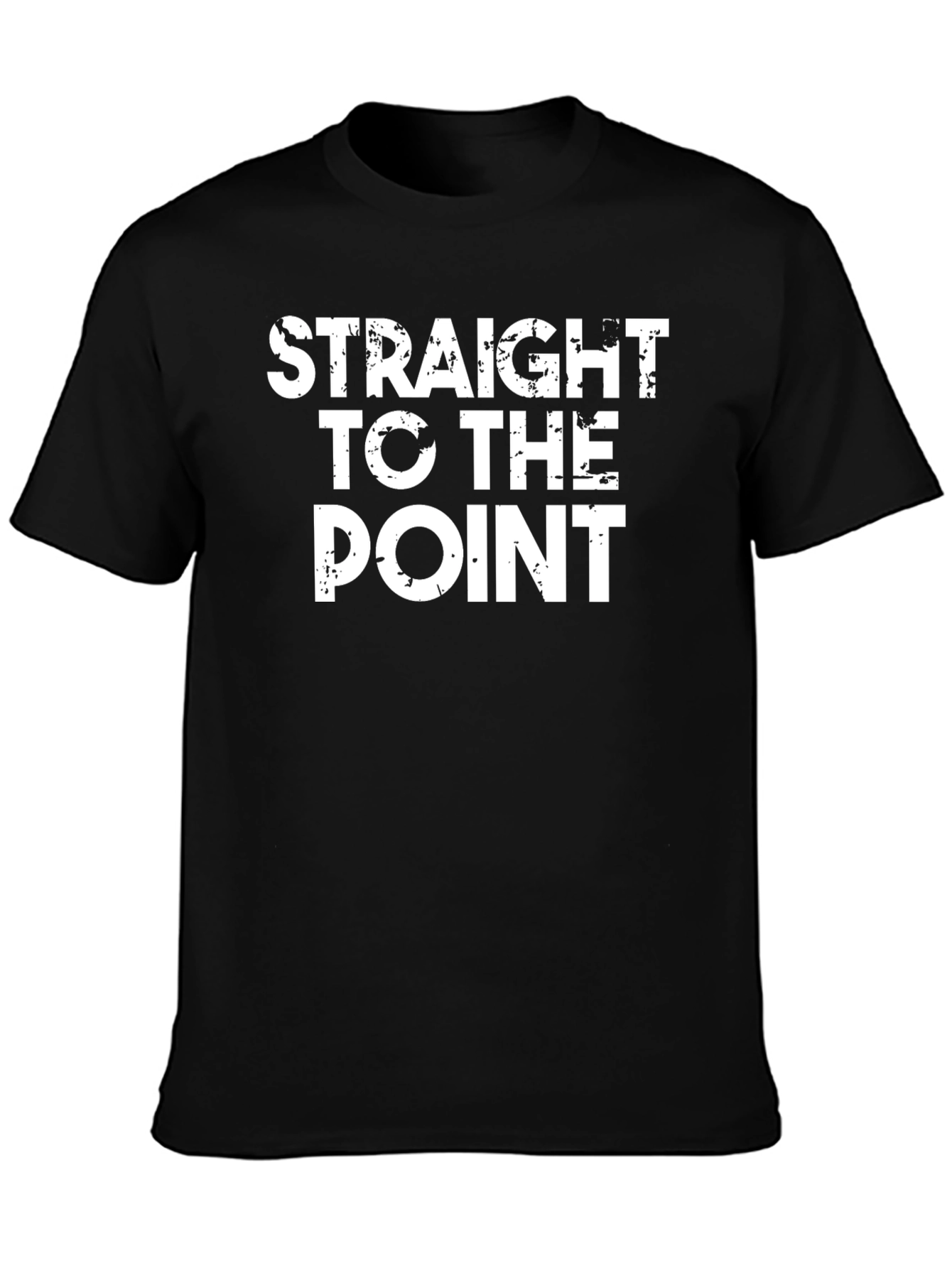 Black Straight to the Point Graphic Tee view 3