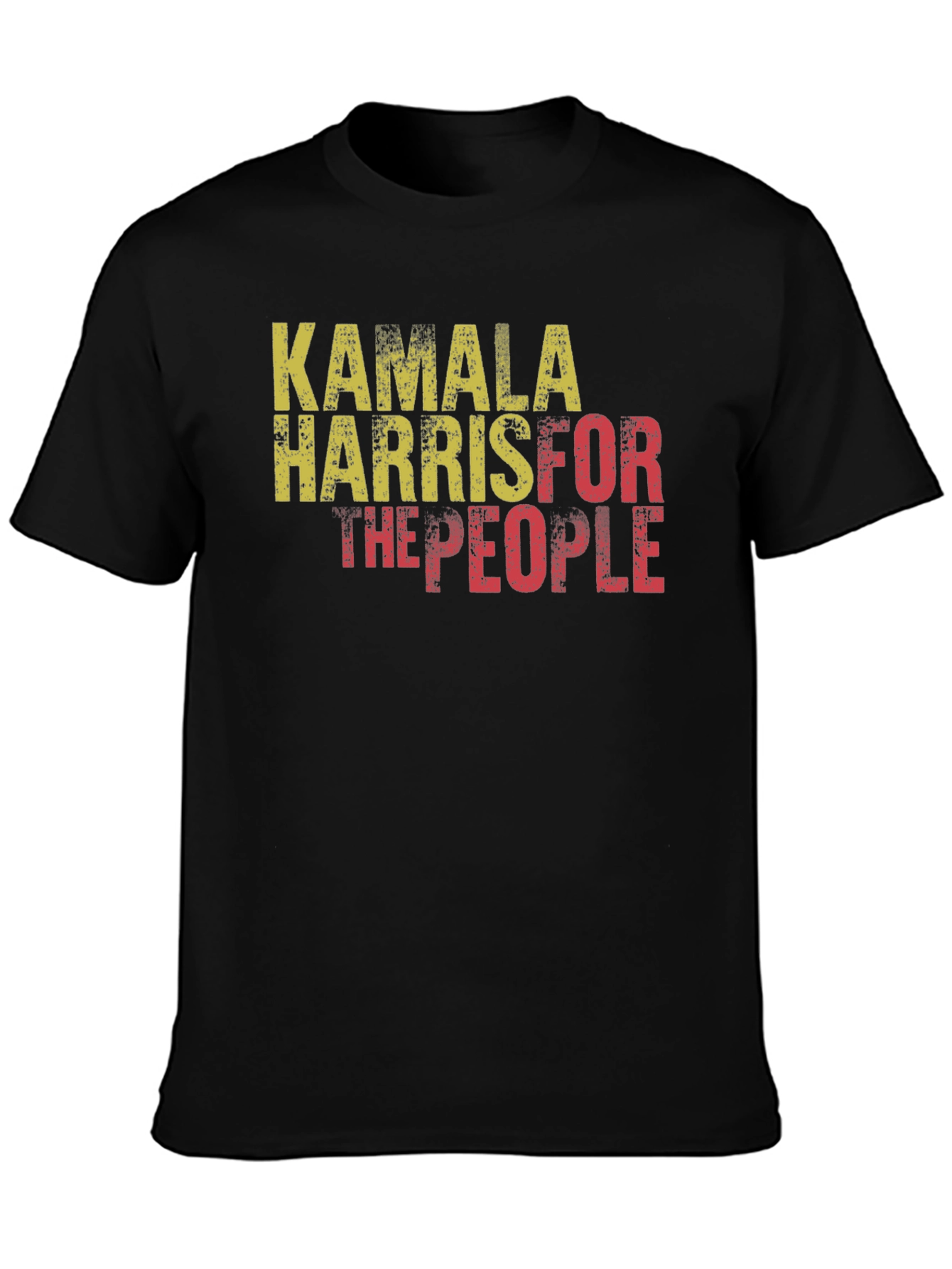 Black Kamala Harris For The People Black T-Shirt view 3