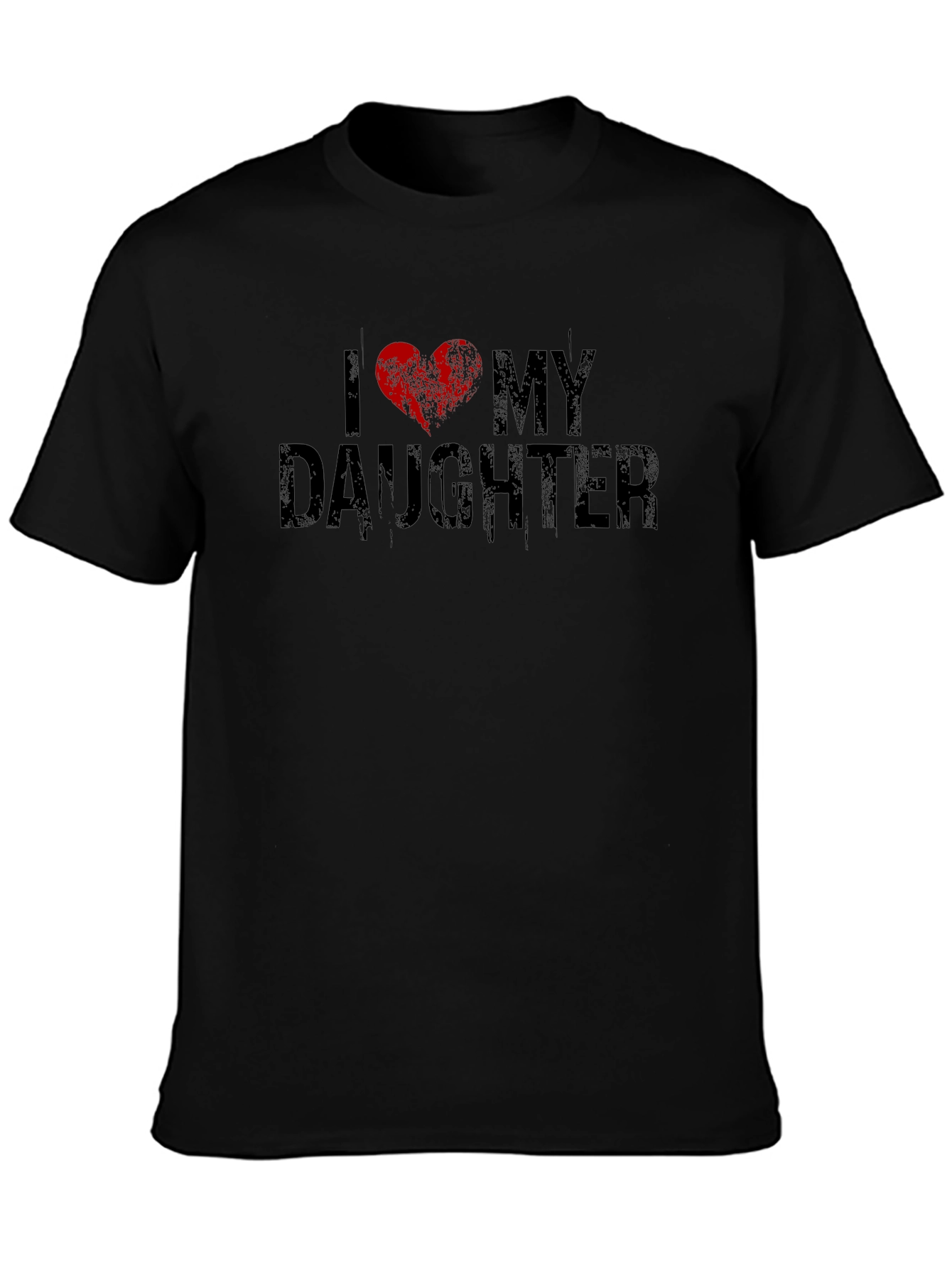 Black I Heart My Daughter Graphic Tee view 3