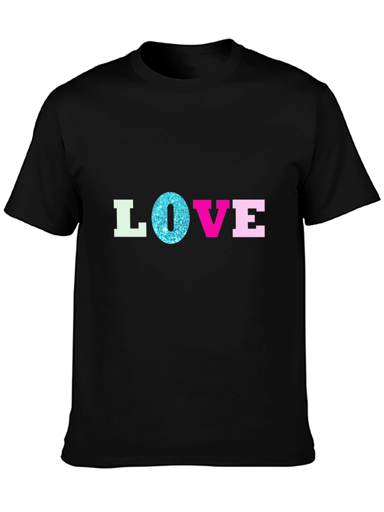 Black Love T-Shirt - Stylish Graphic Tee for Men view 3