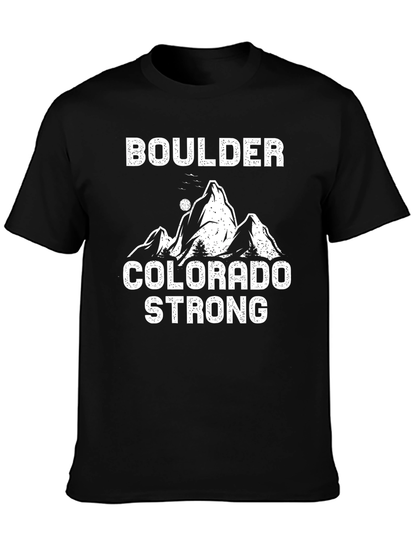 Boulder Colorado Strong Graphic Tee - Black T-Shirt - 3