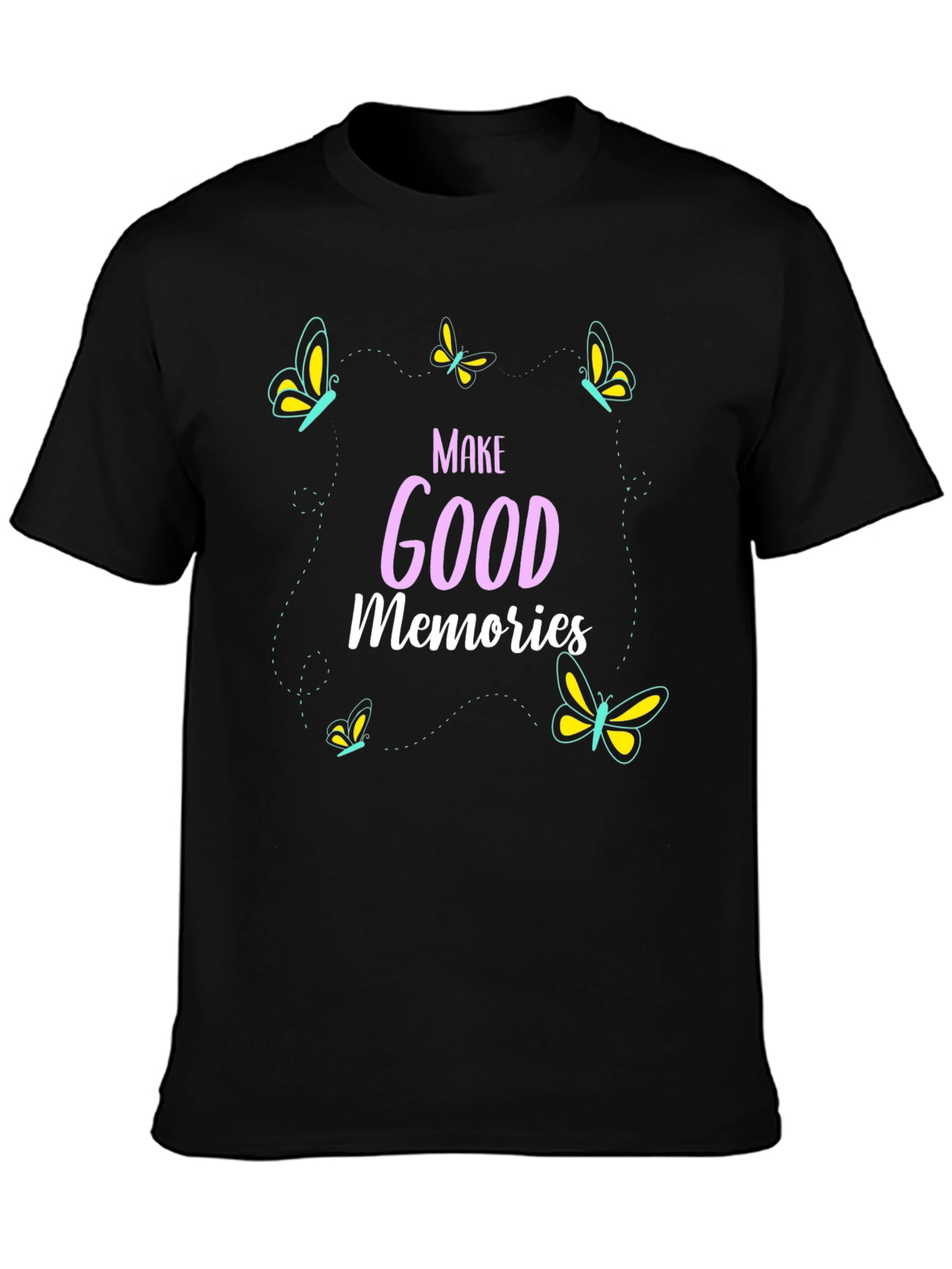 Black Make Good Memories Graphic Tee view 3