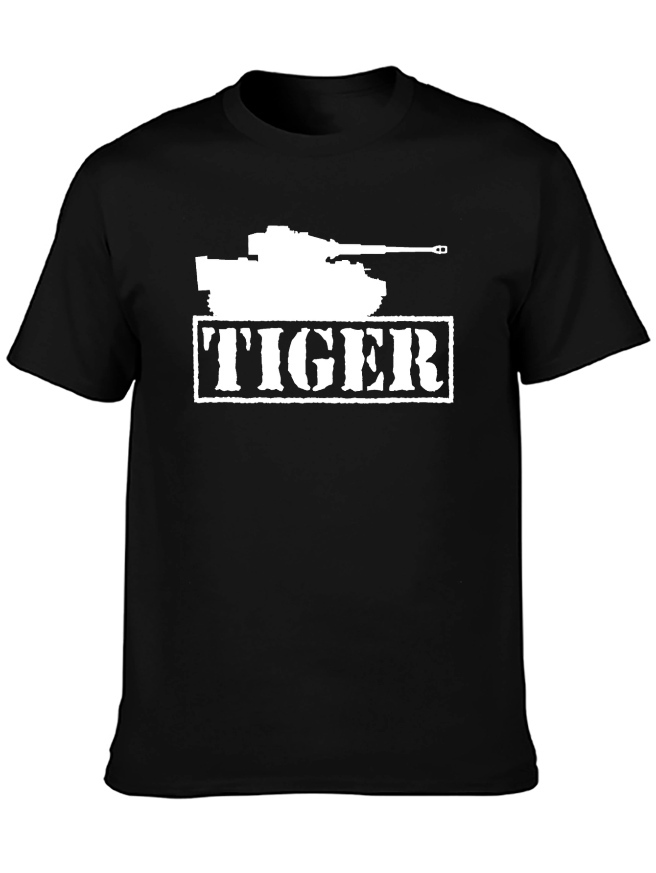Black Tiger Tank T-Shirt - Military Vehicle Tee view 3
