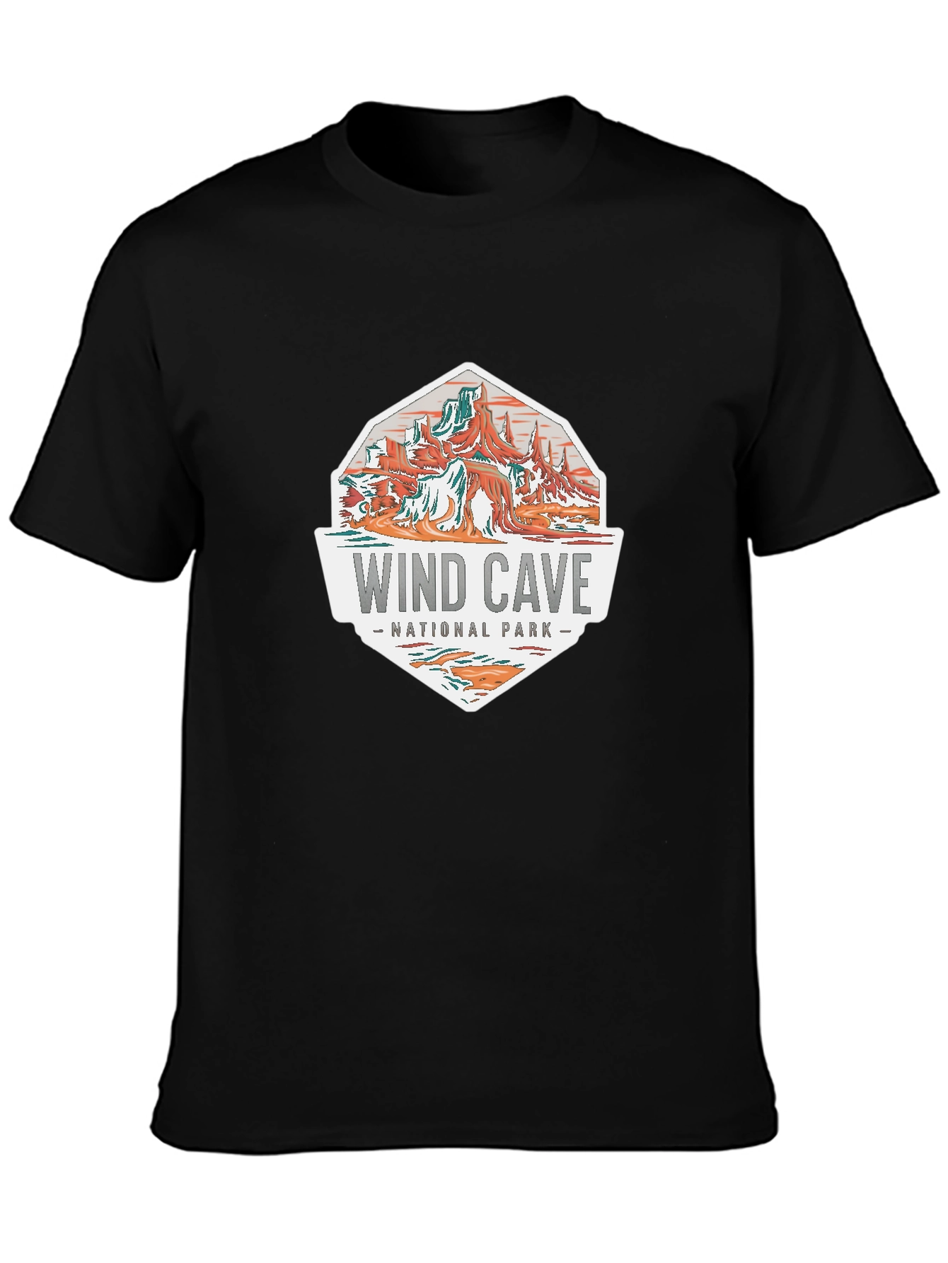 Black Wind Cave National Park Graphic Tee view 3