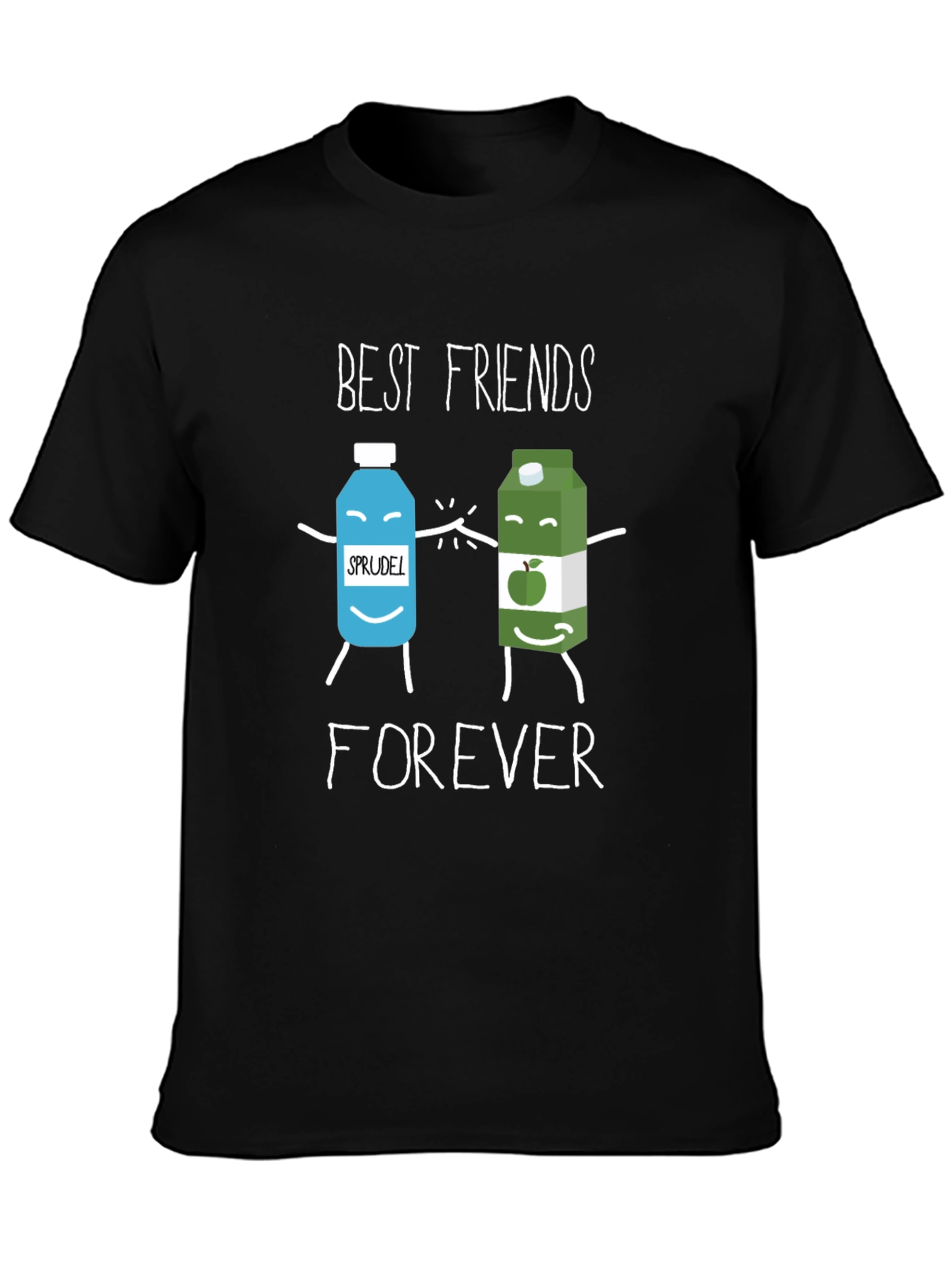 Black Best Friends Forever Graphic Tee view 3